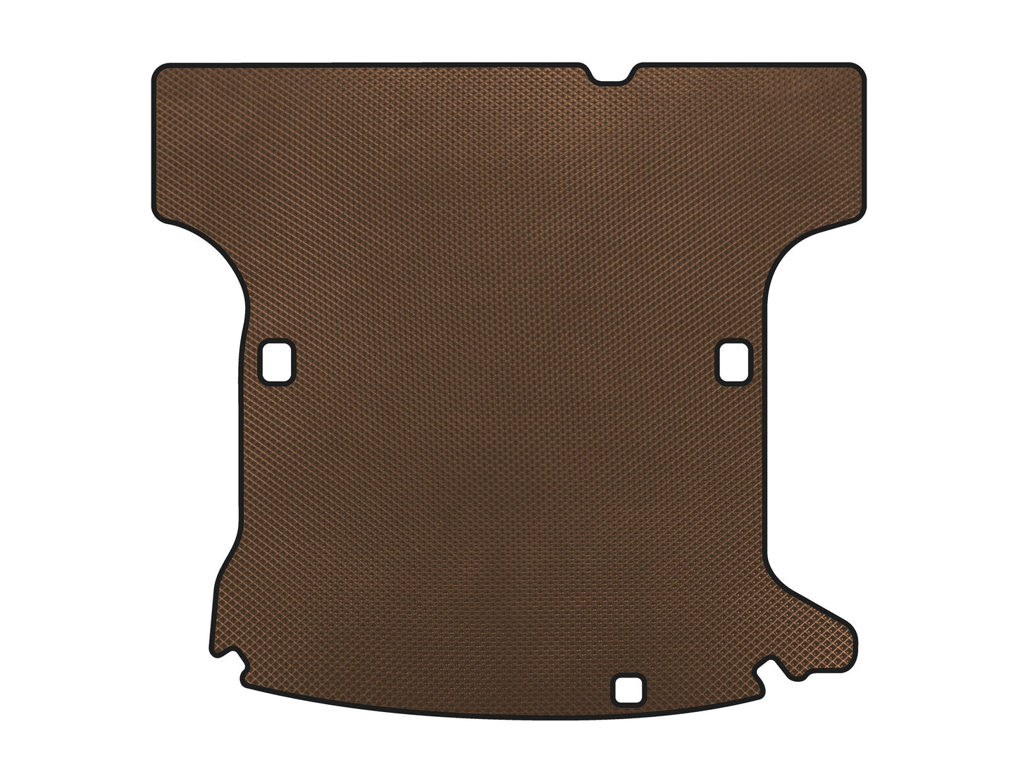 Trunk Mat (SW, 5-Seater/Manual, Pre-Facelift, Brown) for Dacia Logan I 2005-2008 - image 1