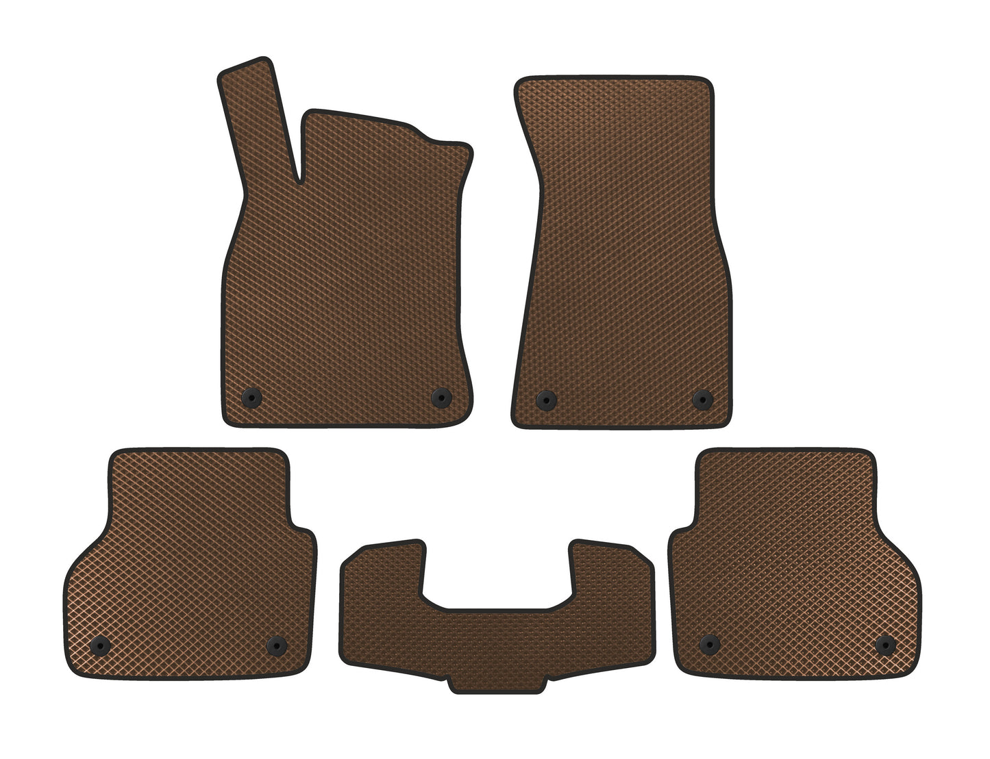 EVA Floor Mats V1 (Brown) for Audi A6 C8 2018–2025 - image 1