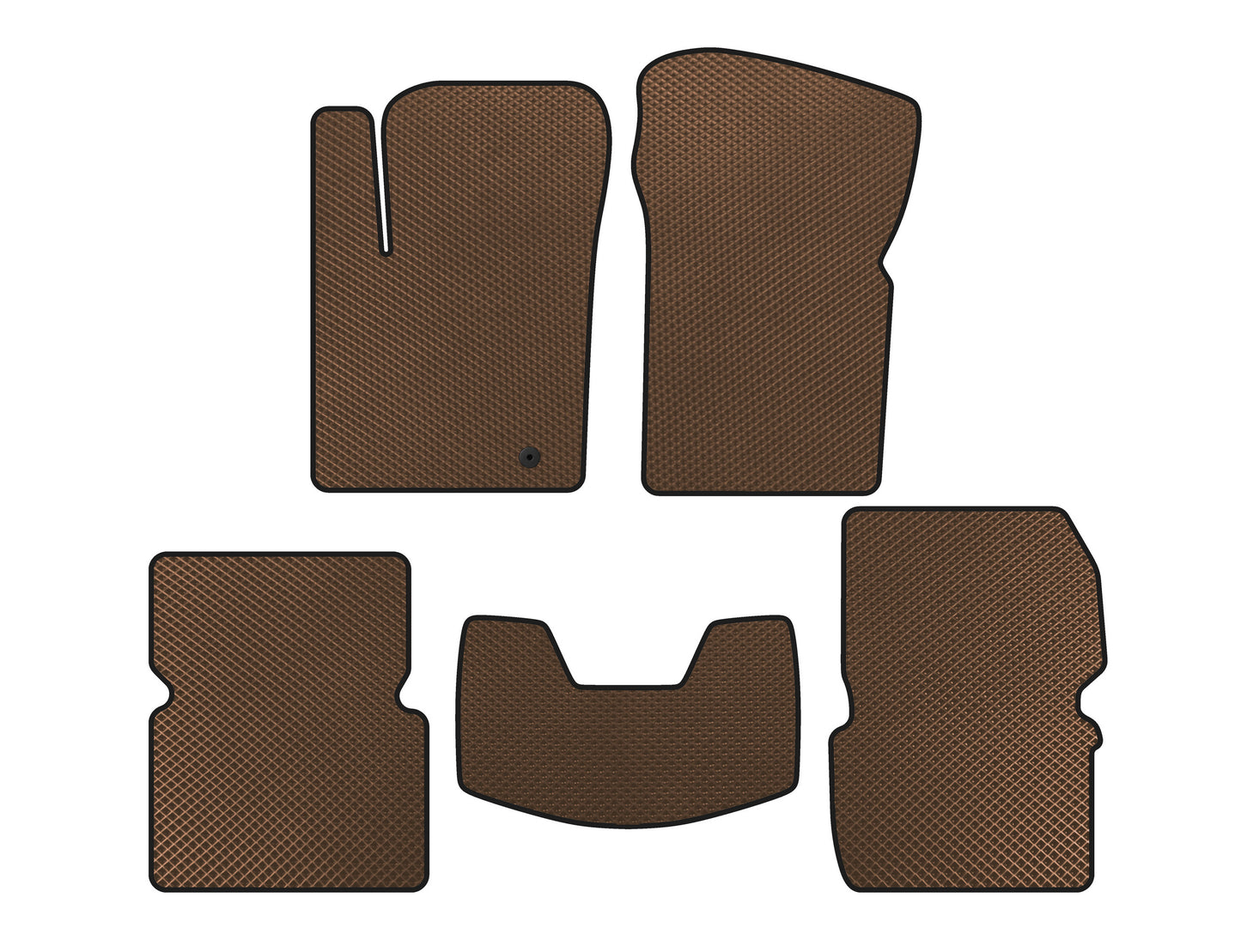 EVA Floor Mats (Brown) for Dodge Avenger 2007-2014 - image 1