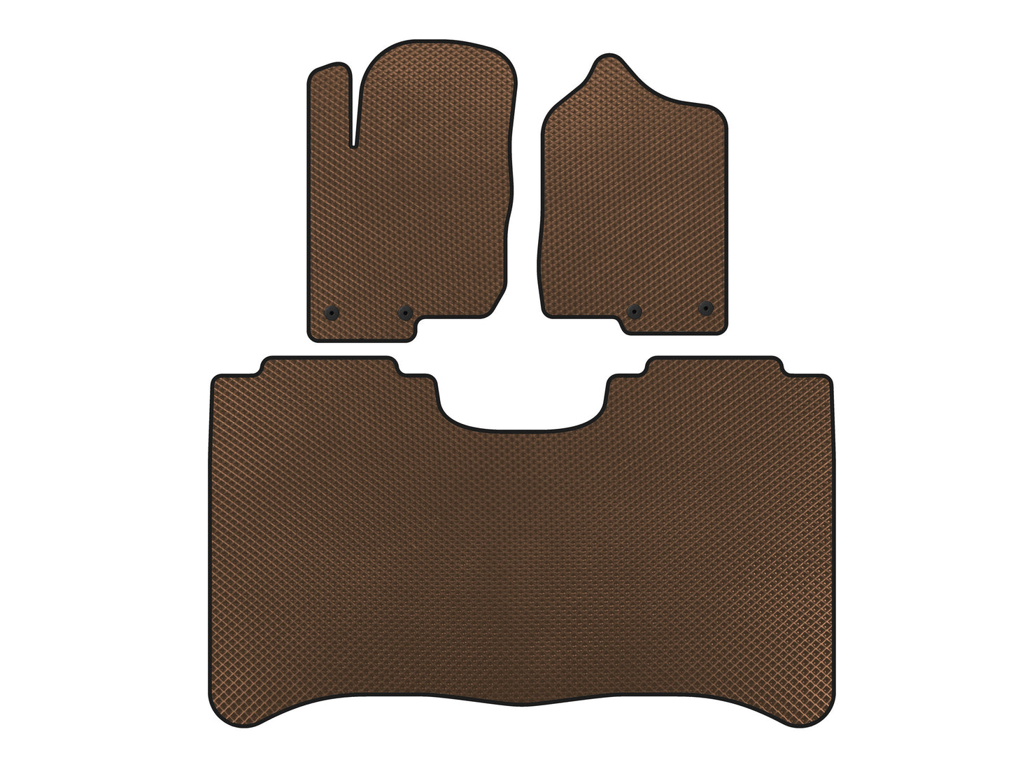 EVA Floor Mats (Brown) for Nissan Titan 2004-2011 - image 1
