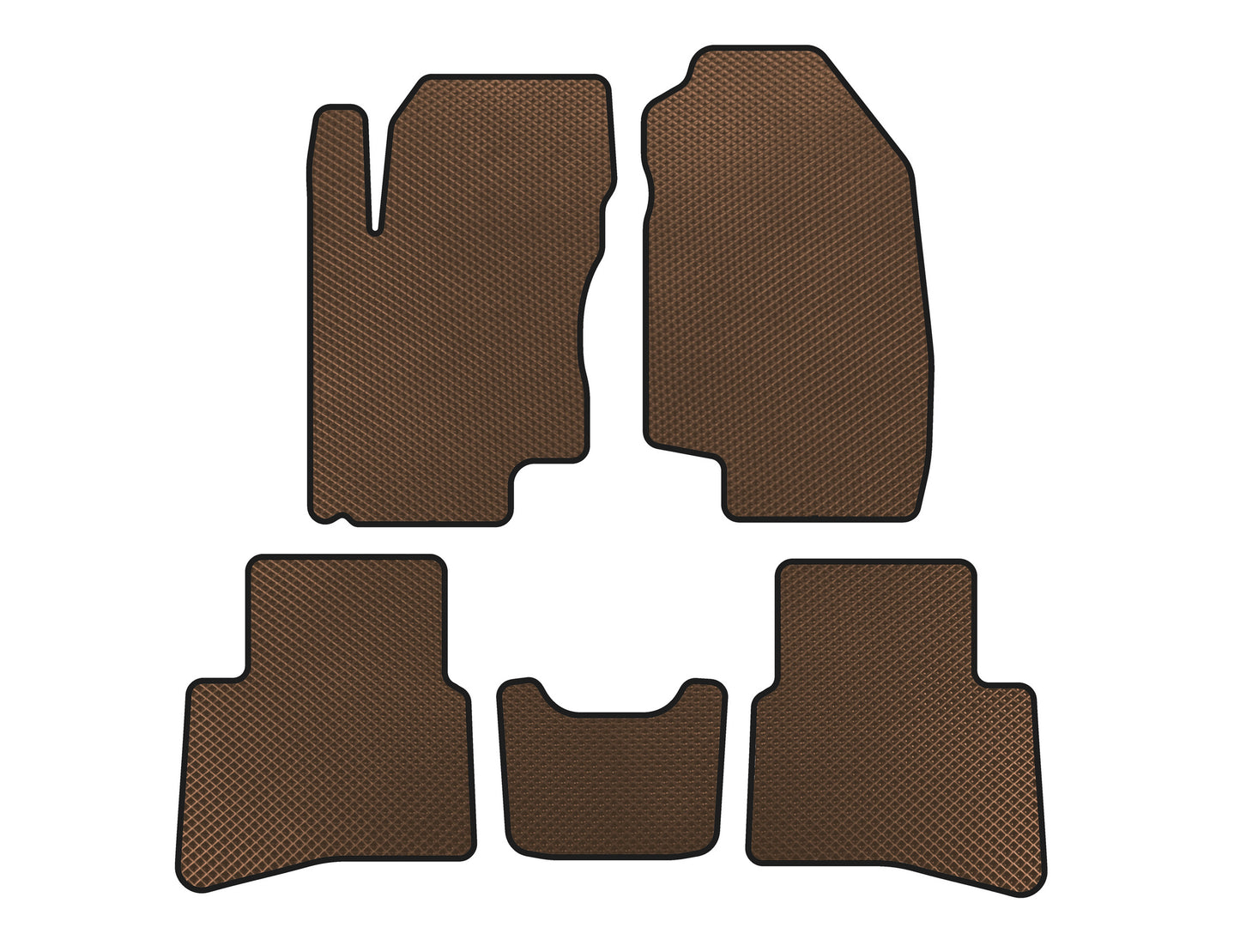 EVA Floor Mats (Brown) for JAC S3 2014- - image 1