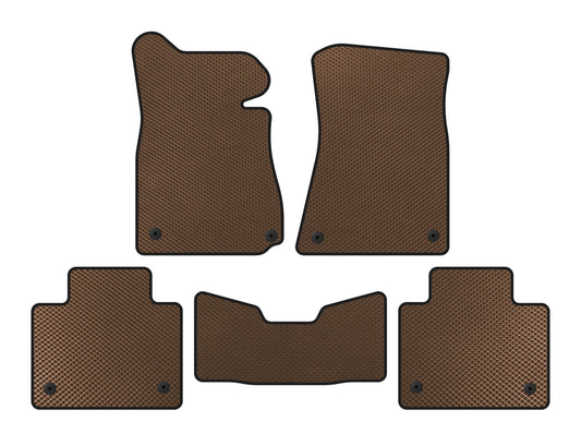 EVA Floor Mats (2011-2015, SD, 2WD, Brown) for Lexus GS 2011-2020 - image 1