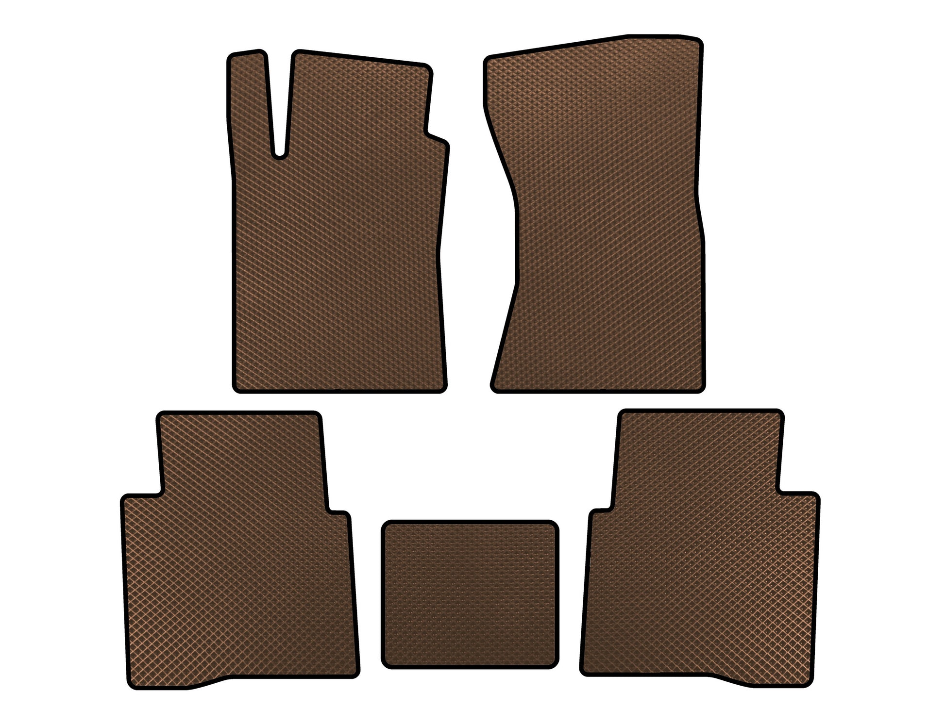 EVA Floor Mats (Brown) for Toyota Fortuner 2006-2015 - image 1