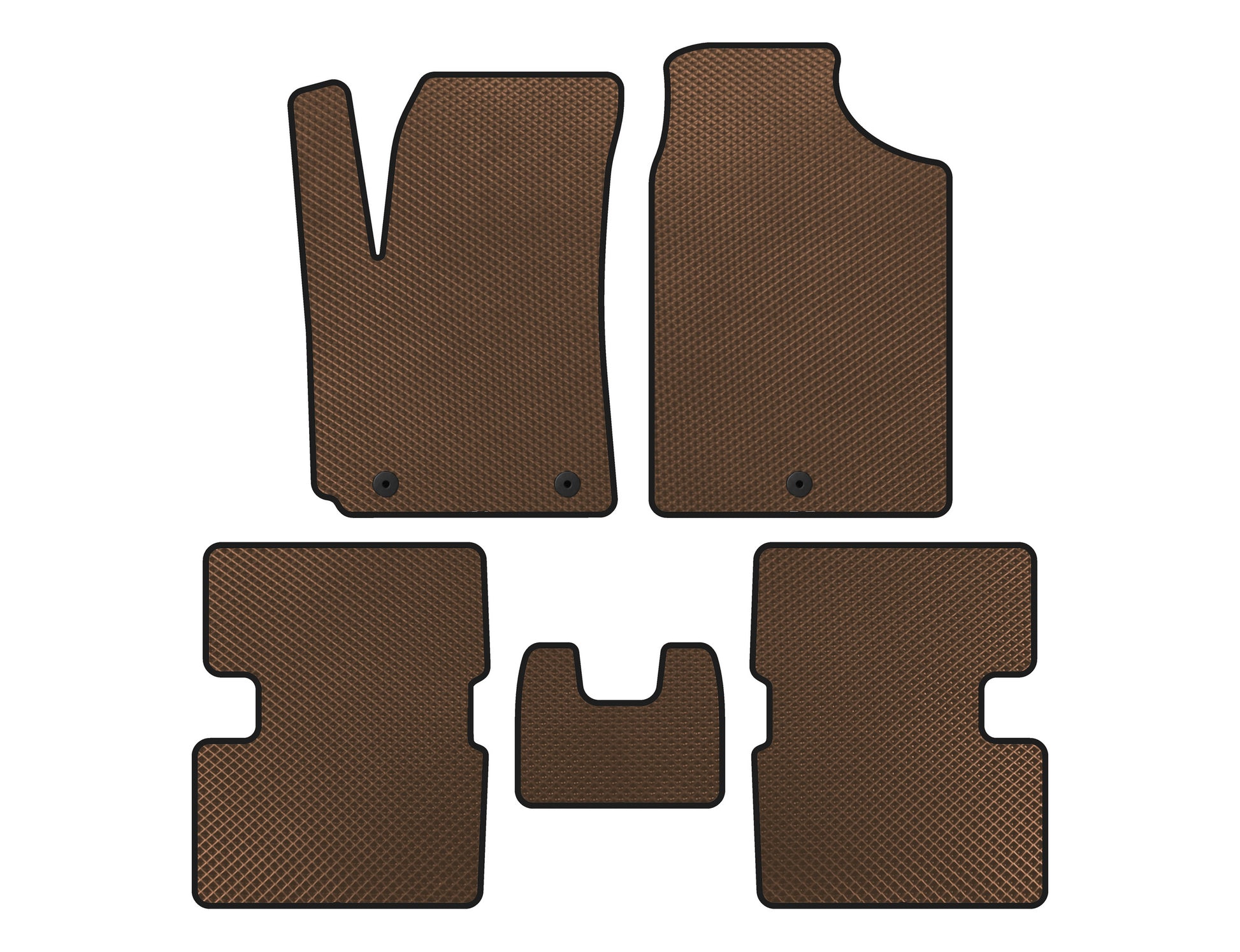 EVA mats (HB, Brown) for Kia Picanto 2016↗ - image 1