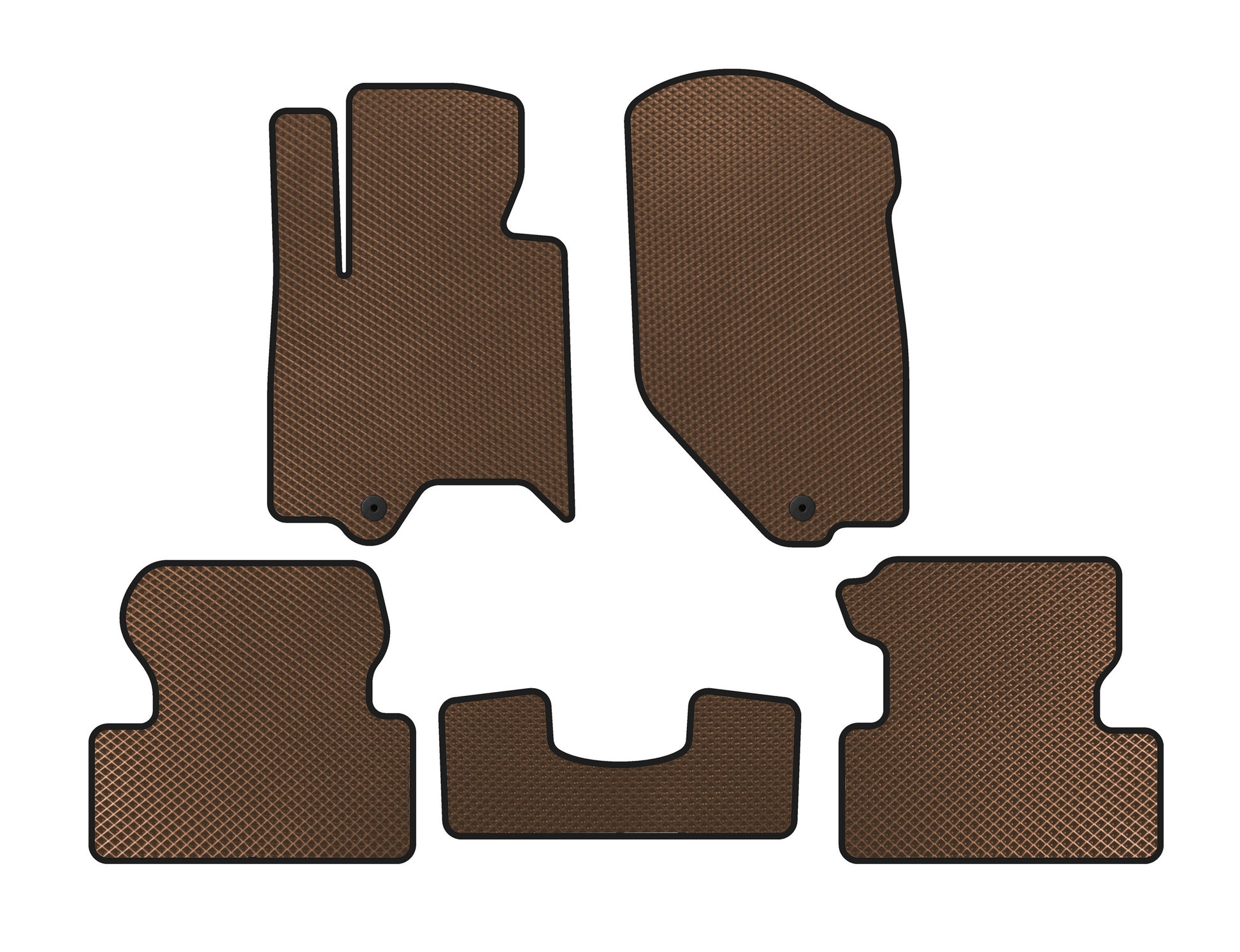 EVA Floor Mats (Brown) for Infiniti QX50 2007-2013 - image 1