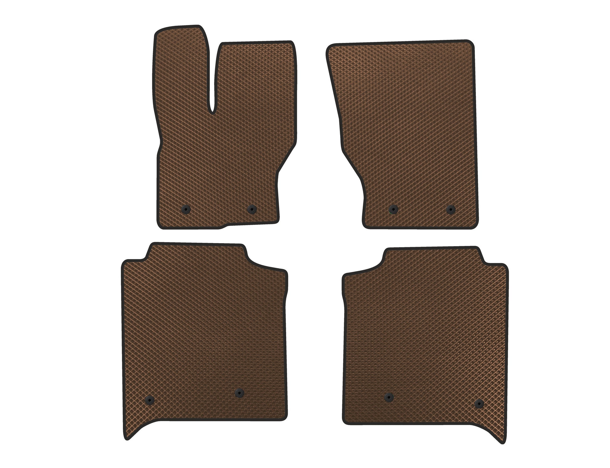 EVA Floor Mats (Long, Rear Row with Console, Brown) for Range Rover IV L405 2013-2021 - image 1