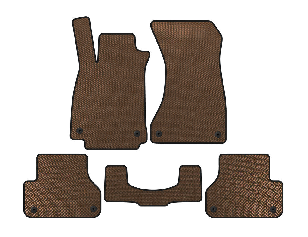 EVA V1 Floor Mats (Sedan, Brown) for Audi A5 2016-2025 - image 1