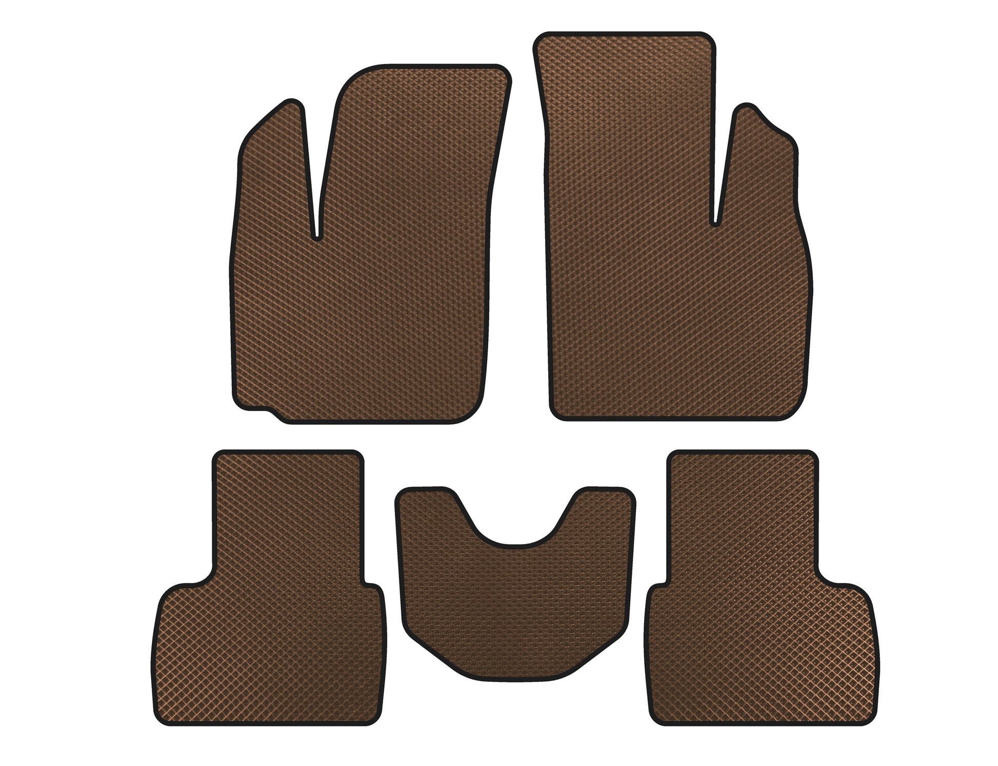 EVA Floor Mats (Brown) for Fiat Doblo I 2001-2005 - image 1