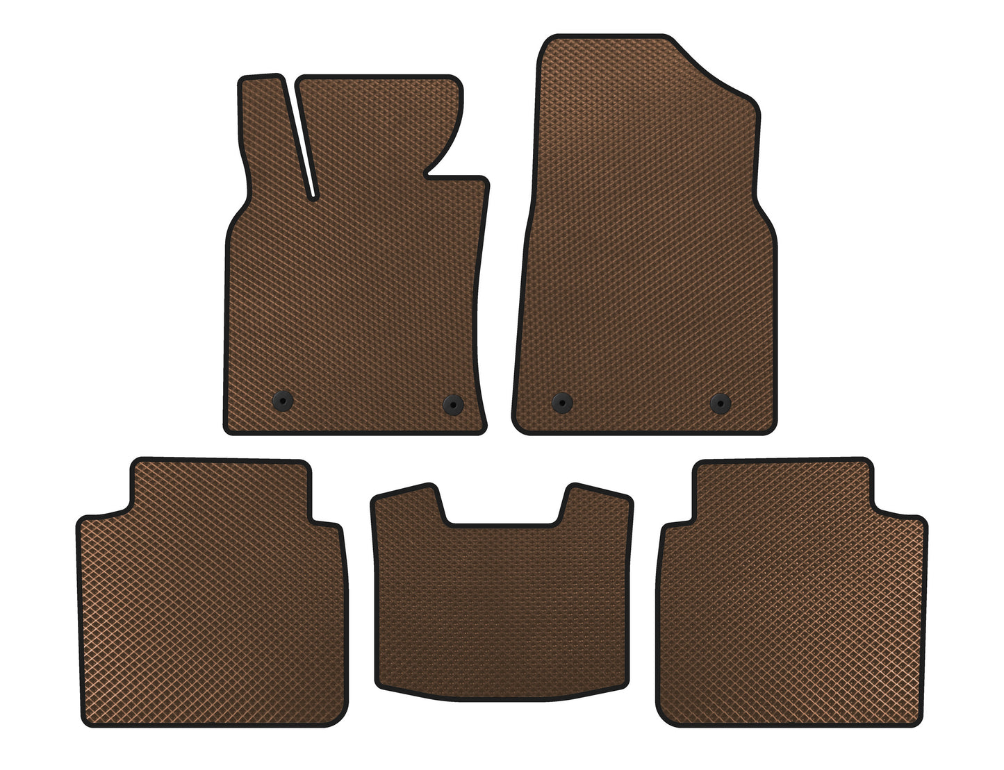 EVA Floor Mats (SD, Brown) for Lexus ES 2018- - image 1