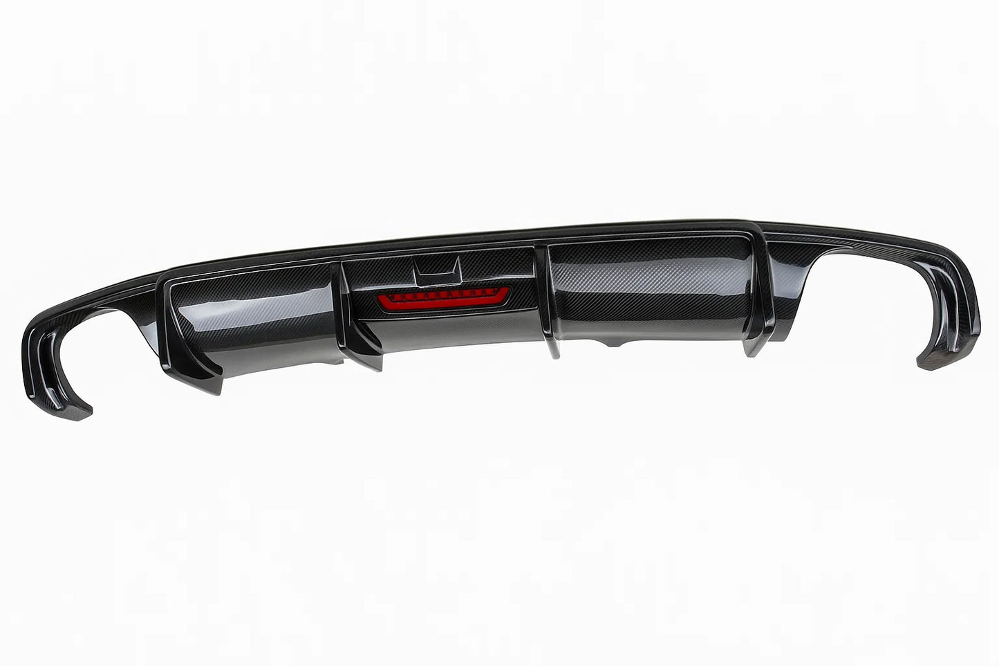 Rear Bumper Diffuser (for Base SD 2015-2019, Carbon) for Audi A4 B9 2015-2024 - image 4