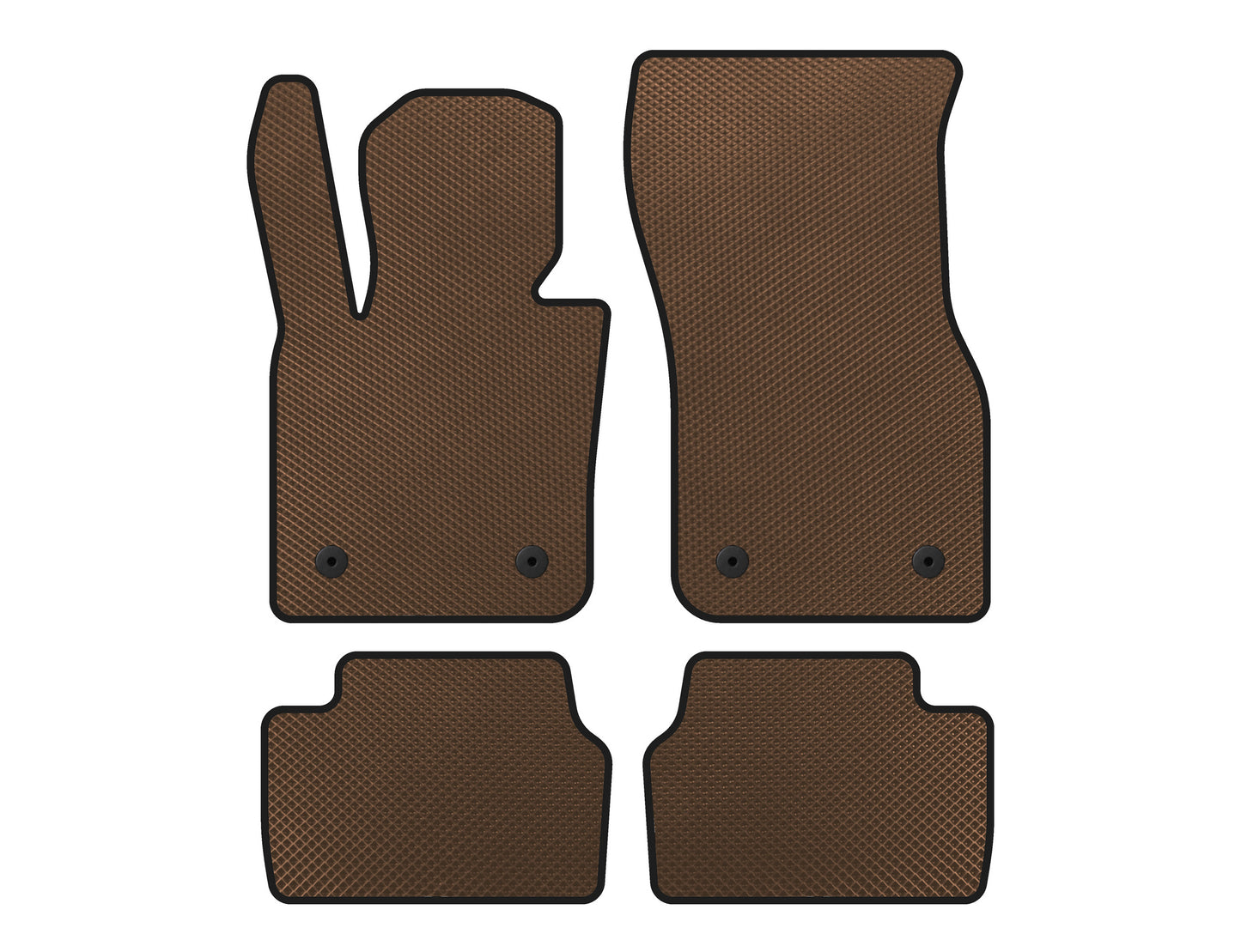 EVA Floor Mats (for F55, 5-Door, Brown) for Mini Cooper F55/56/57 2014-2023 - image 1