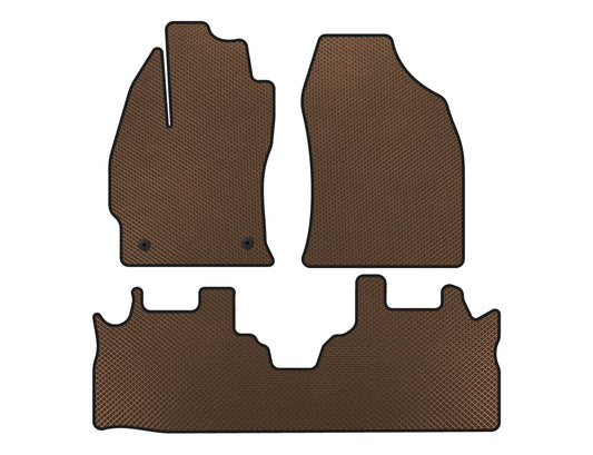EVA Floor Mats (2 Rows, Brown) for Toyota Prius - image 1