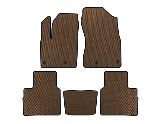 EVA Floor Mats (5-Seater, Brown) for Nissan X-trail T33/Rogue 2022- - image 1