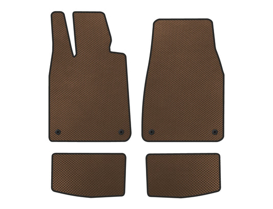 EVA Floor Mats (2021-, Brown) for Porsche Taycan 2019- - image 1