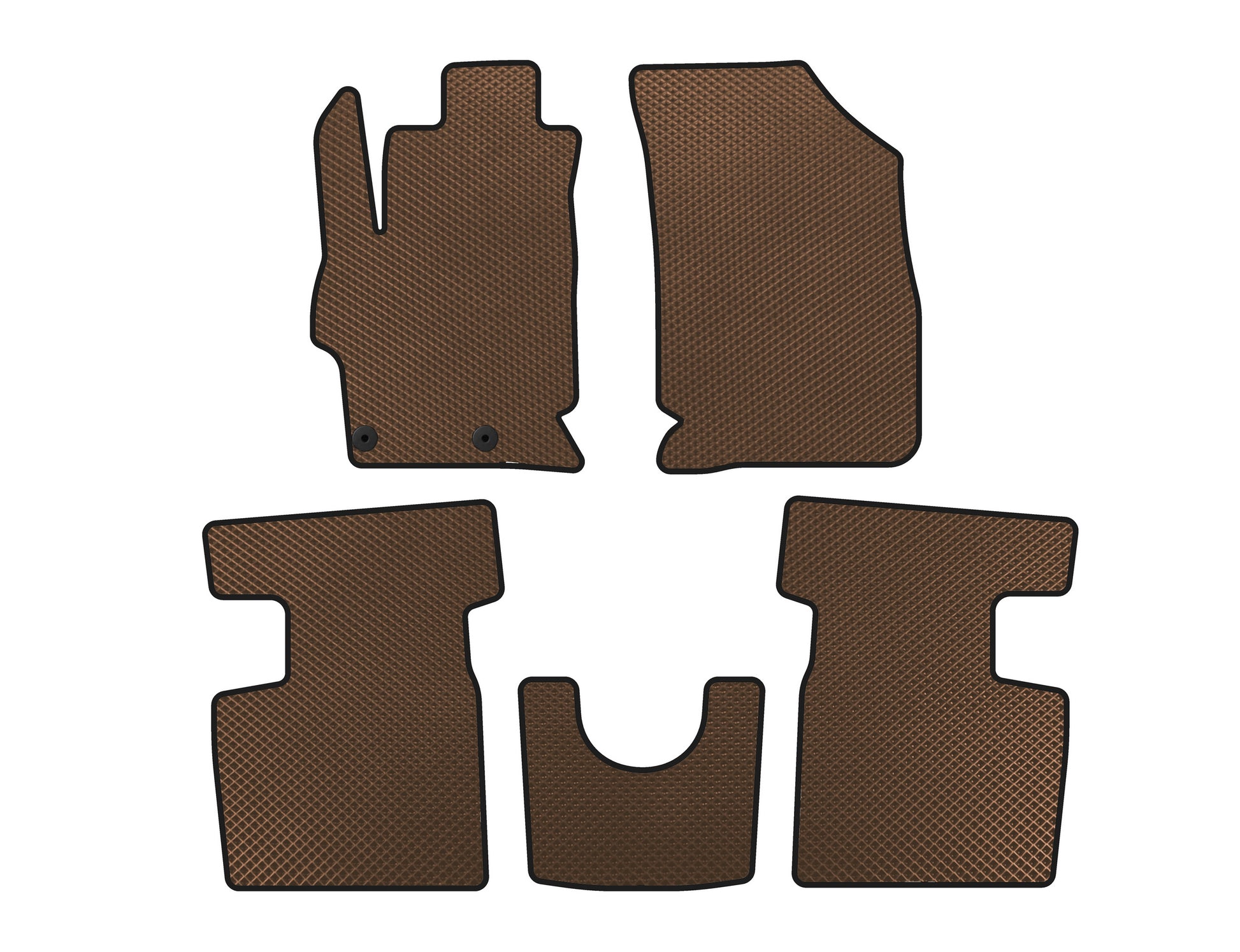 EVA Floor Mats (2017+, SD, Brown) for Peugeot 301 2012- - image 1