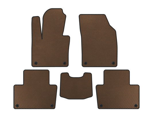 EVA Car Mats (2020-, Brown) for Volvo XC90 2015- - image 1