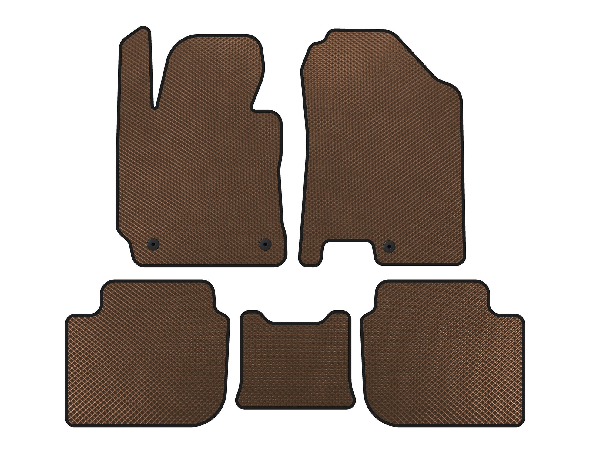 EVA Floor Mats (SD, Brown) for Kia Cerato 3 2013-2018 - image 1