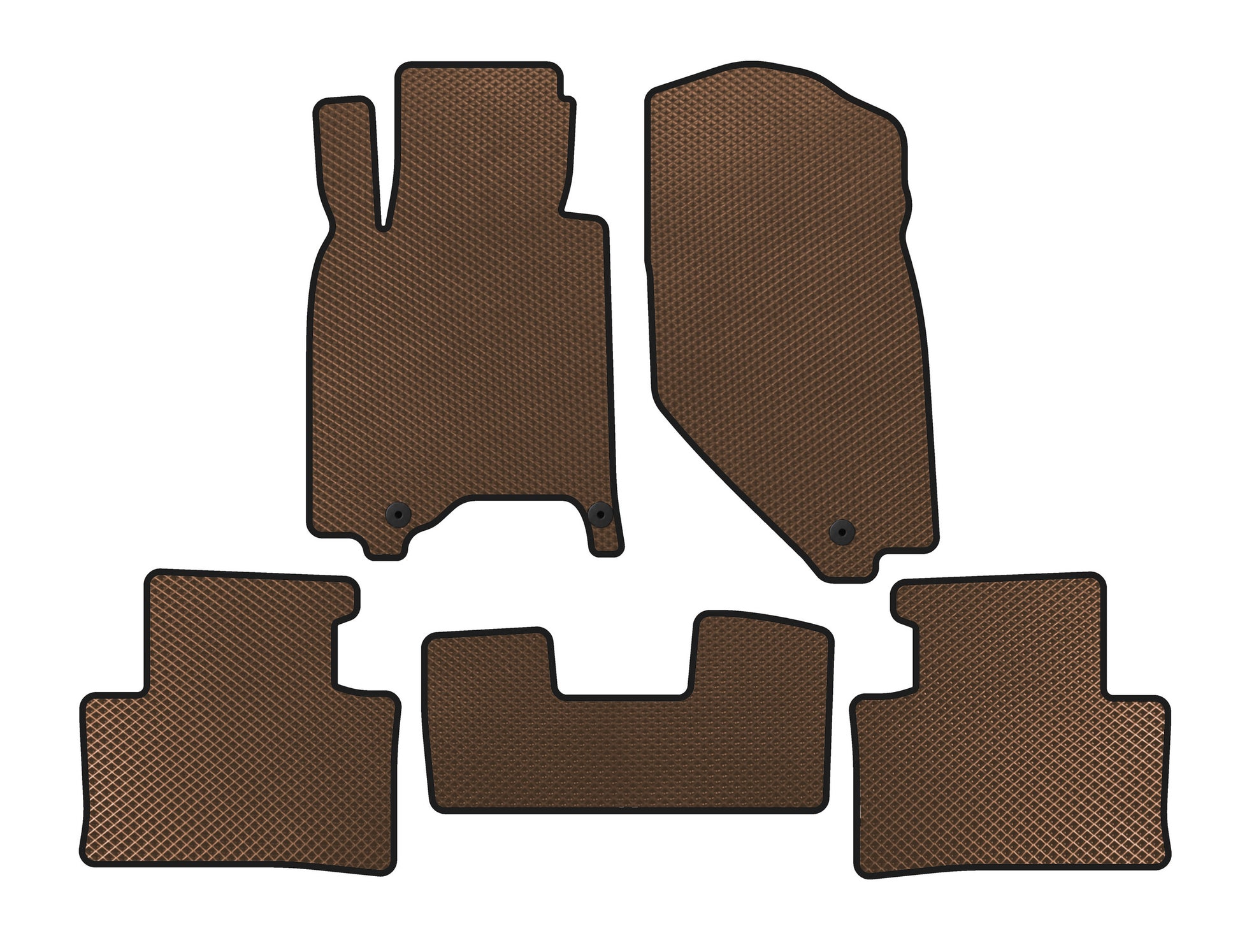 EVA Floor Mats (G37 X, SD, Brown) for Infiniti G25/G35/37 (V36/CV36) 2006-2015 - image 1
