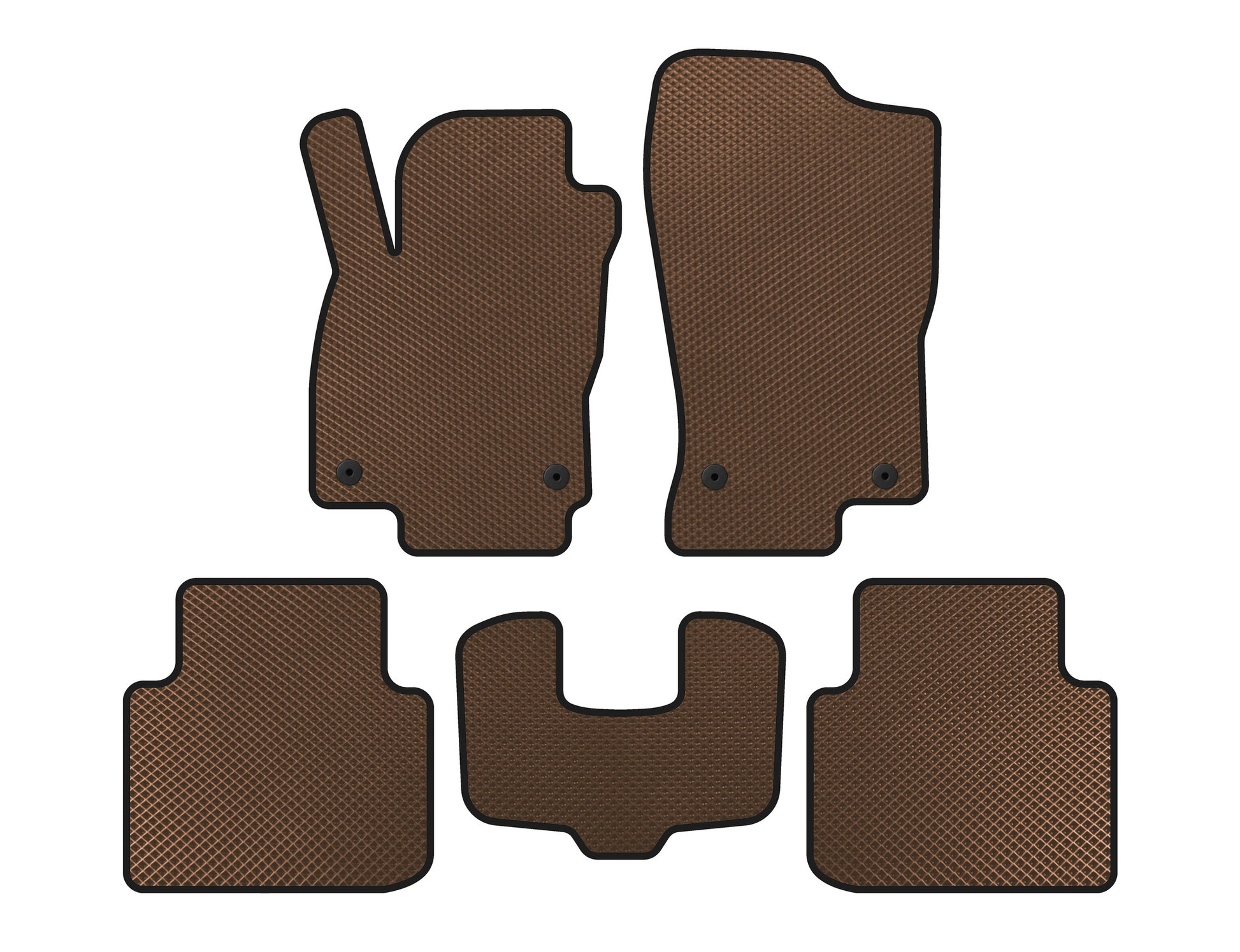 EVA Floor Mats (2022+, LB, Brown) for Volkswagen Arteon 2017-2025 - image 1