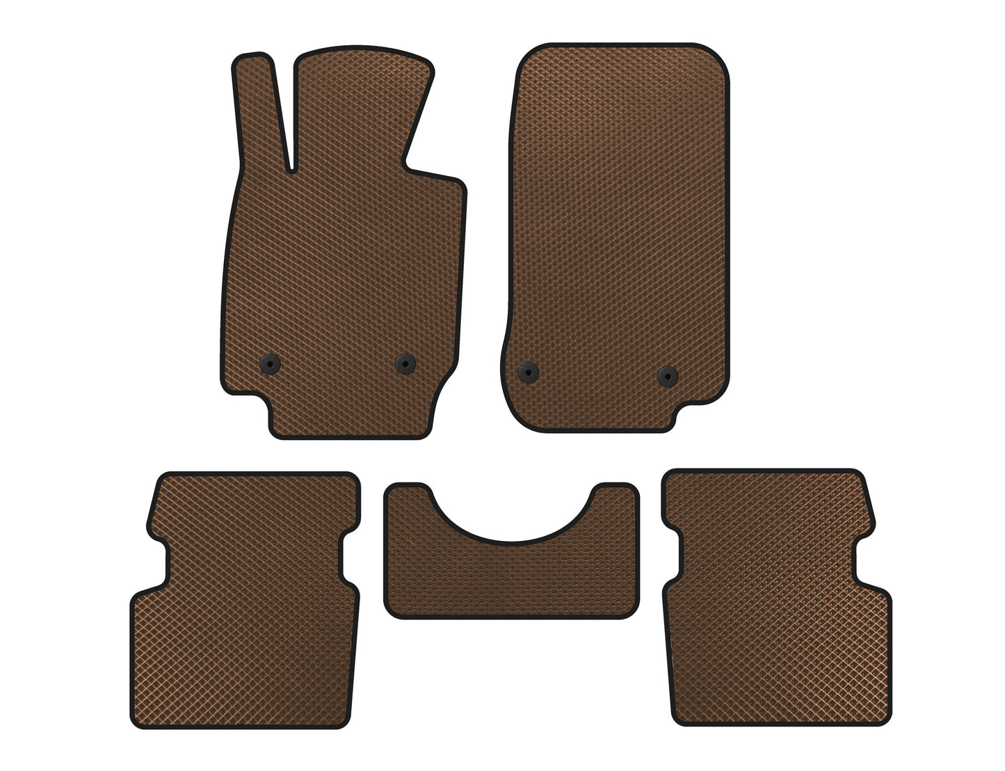 EVA Floor Mats (2015-2018, AWD, Brown) for Mazda CX-3 2015- - image 1