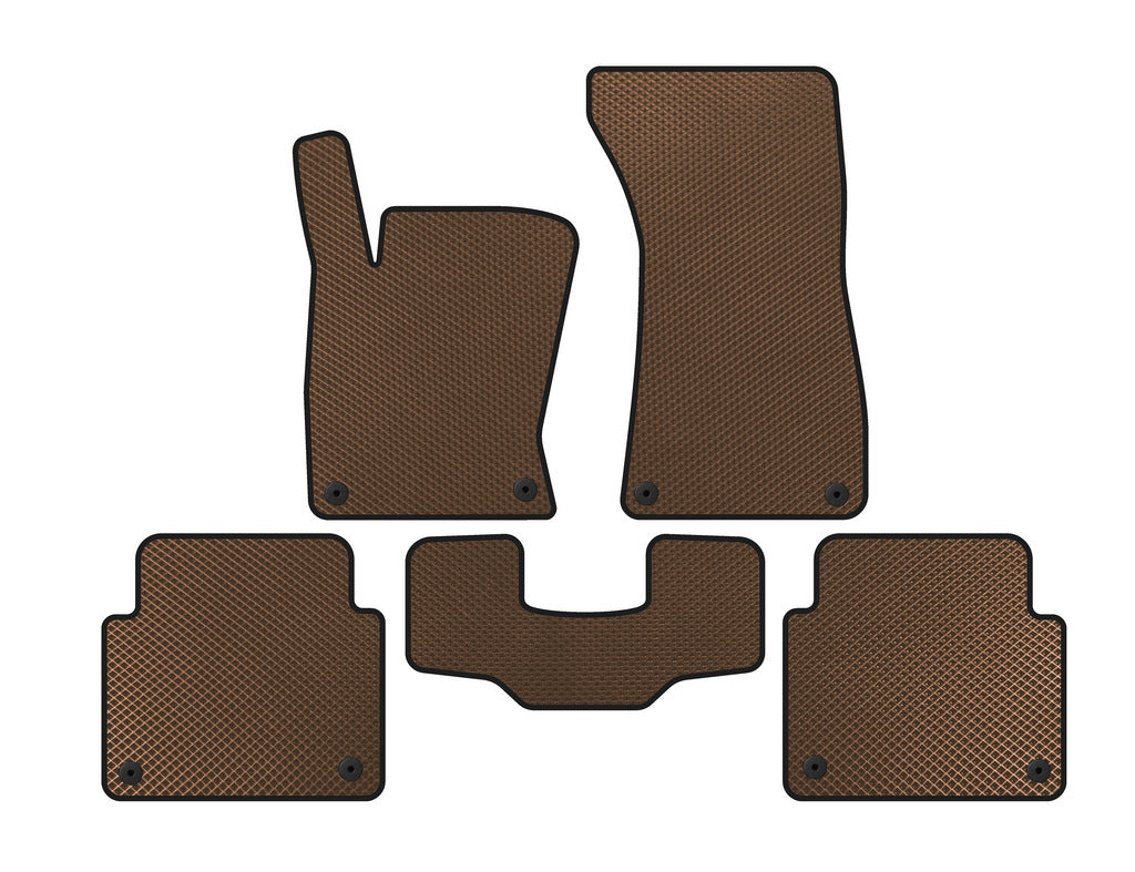 EVA Floor Mats (Short, Brown) for Audi A8 2002-2009 - image 1