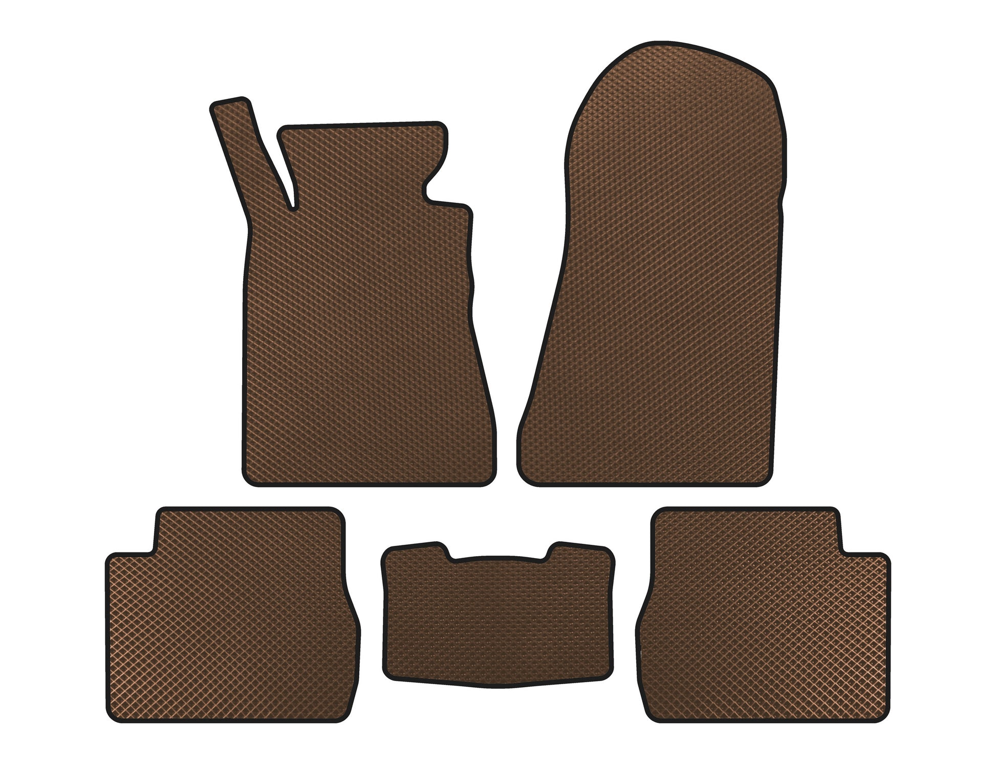 EVA Floor Mats (SD, Brown) for Mercedes W201 (190) 1982-1993 - image 1