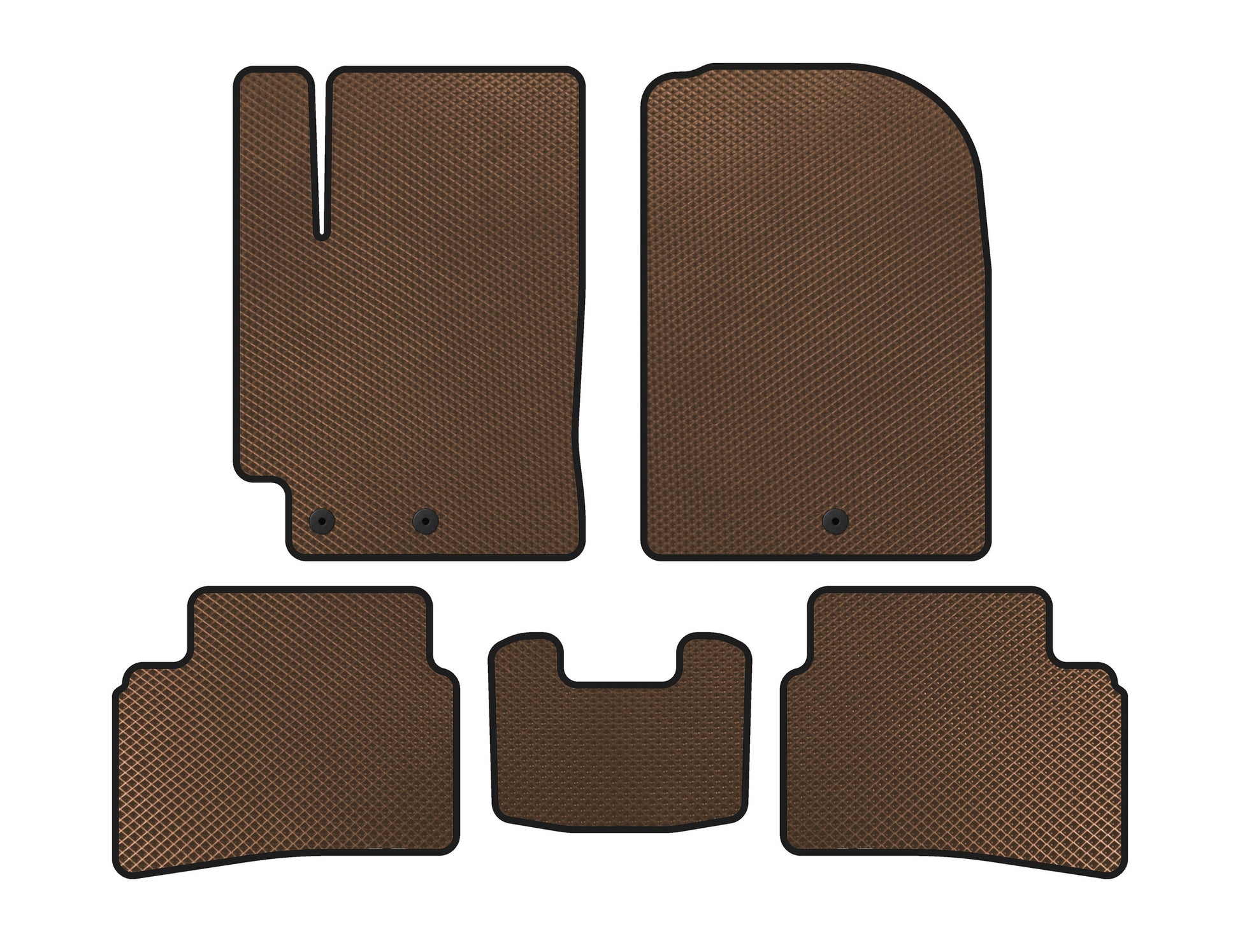 EVA Floor Mats (2019+, Brown) for Kia Stonic 2017- - image 1