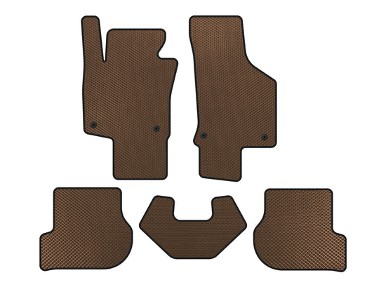 EVA Floor Mats (HB, 3-Door, Brown) for Volkswagen Scirocco 2008-2017 - image 1