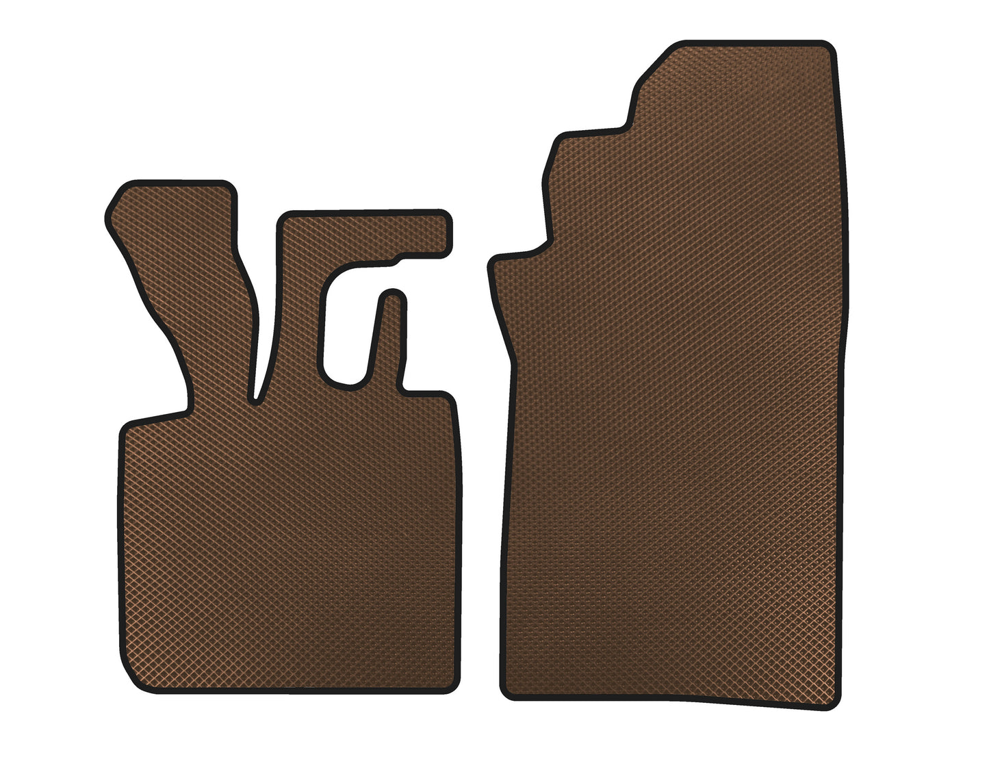 EVA Floor Mats (1998-2003, Convertible, Brown) for Smart 1998-2007 - image 1