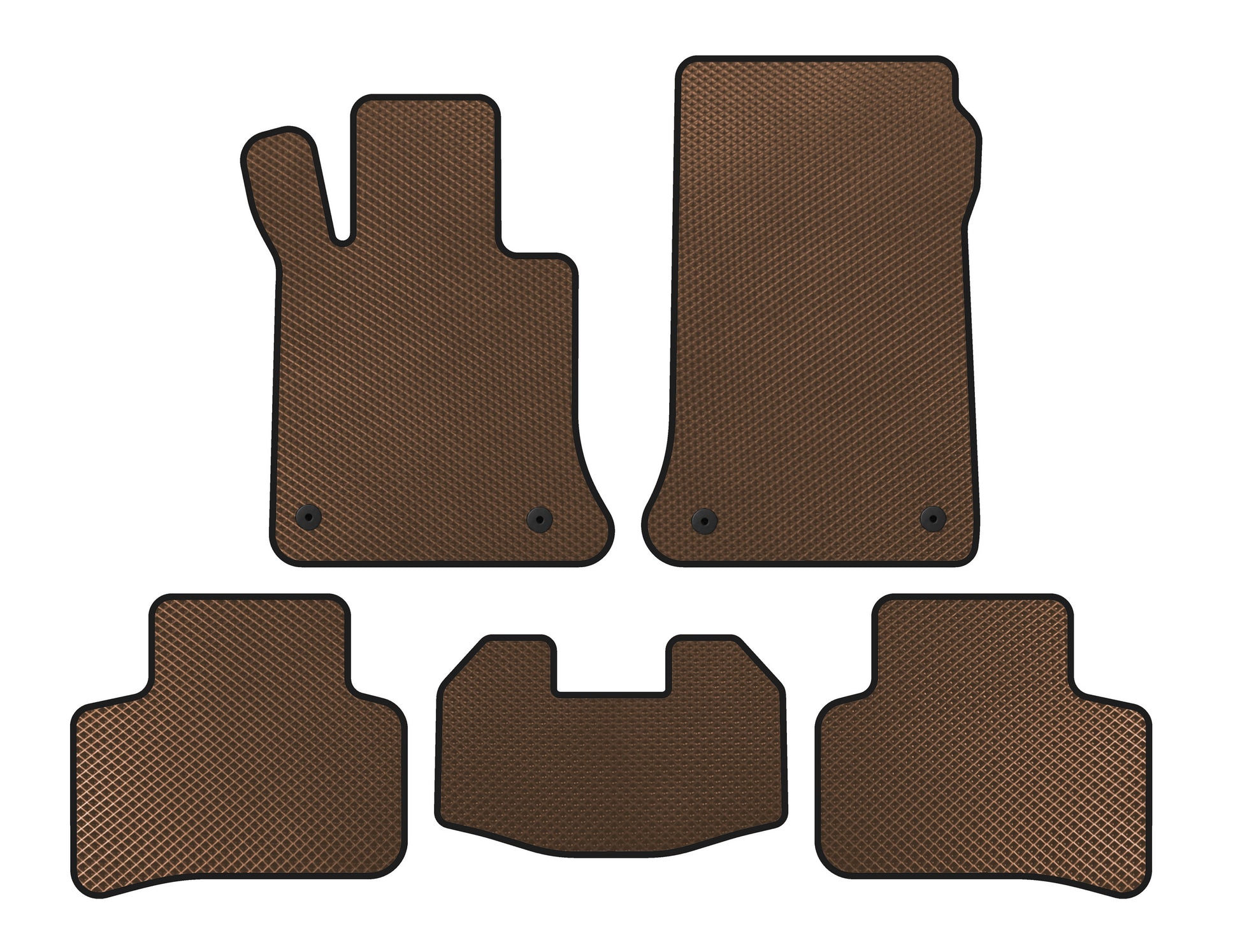 EVA Floor Mats (Brown) for Mercedes GLK сlass X204 2008-2015 - image 1