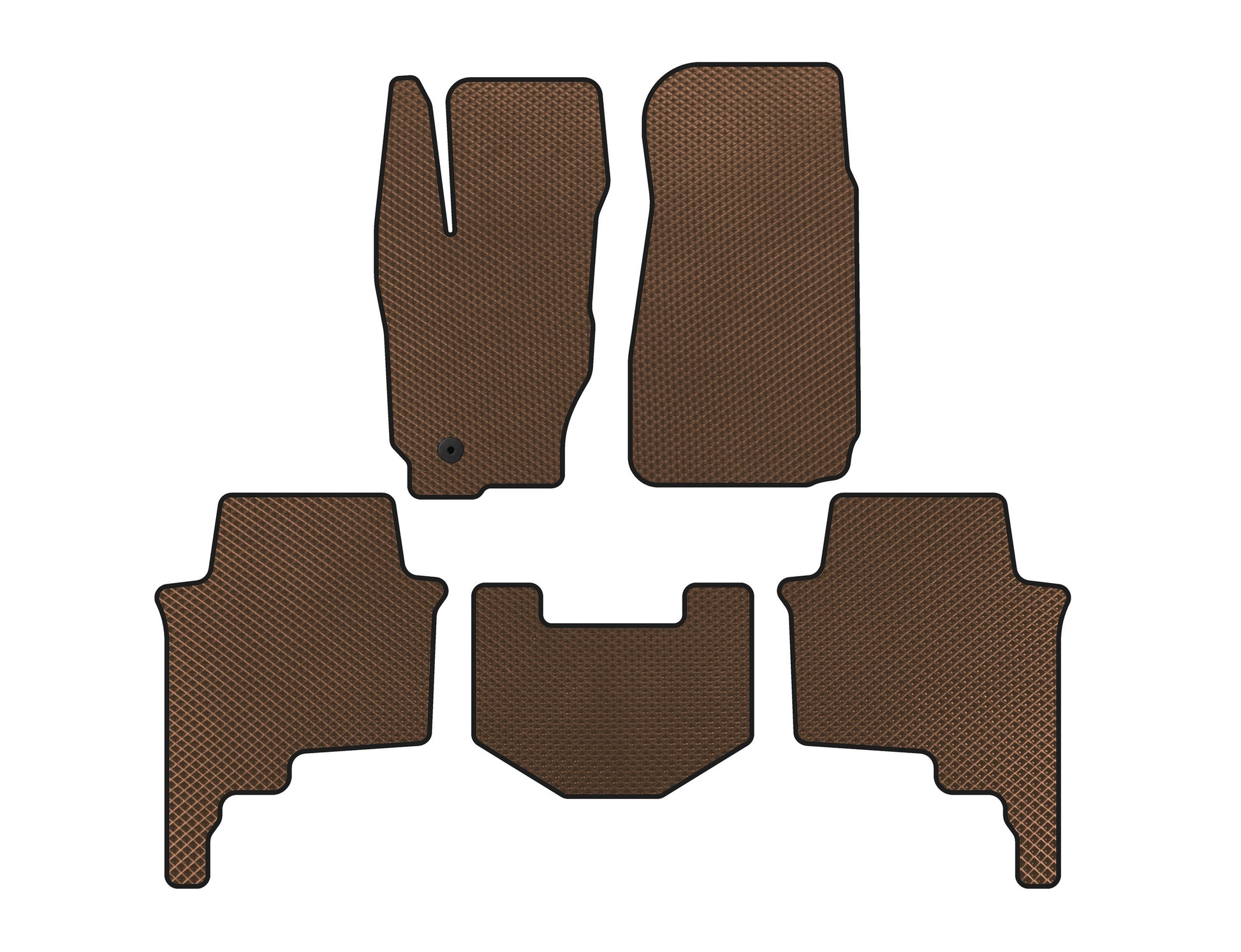 EVA Floor Mats (Brown) for Jeep Commander 2005-2010 - image 1