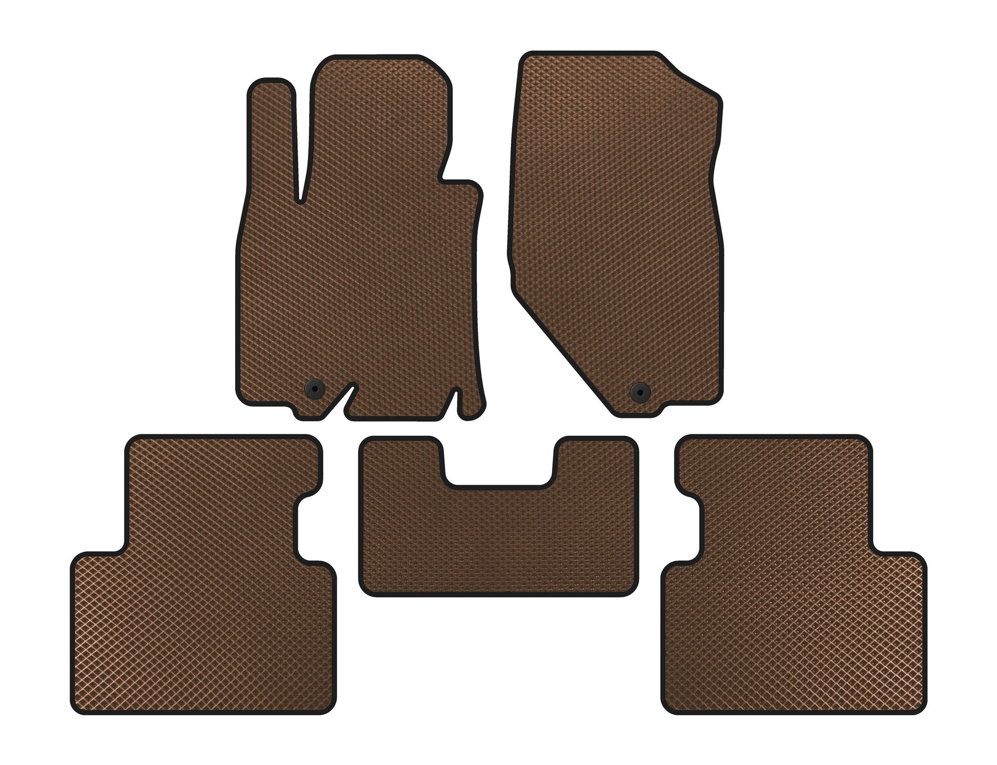EVA Floor Mats (Brown) for Infiniti QX50 2013-2017 - image 1