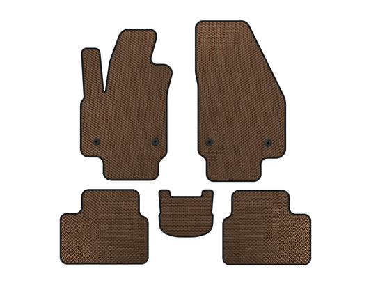 EVA Floor Mats (Brown) for Opel Meriva 2010-2017 - image 1
