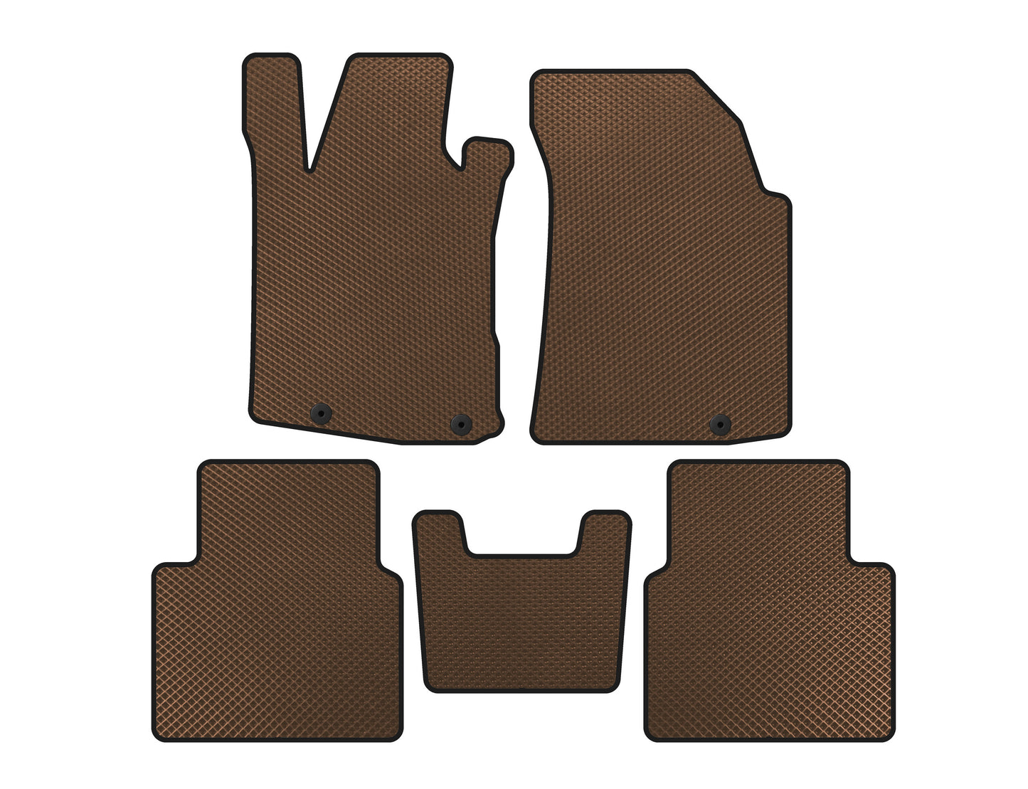 EVA Floor Mats (SD, Brown) for Nissan Maxima 2015-2023 - image 1