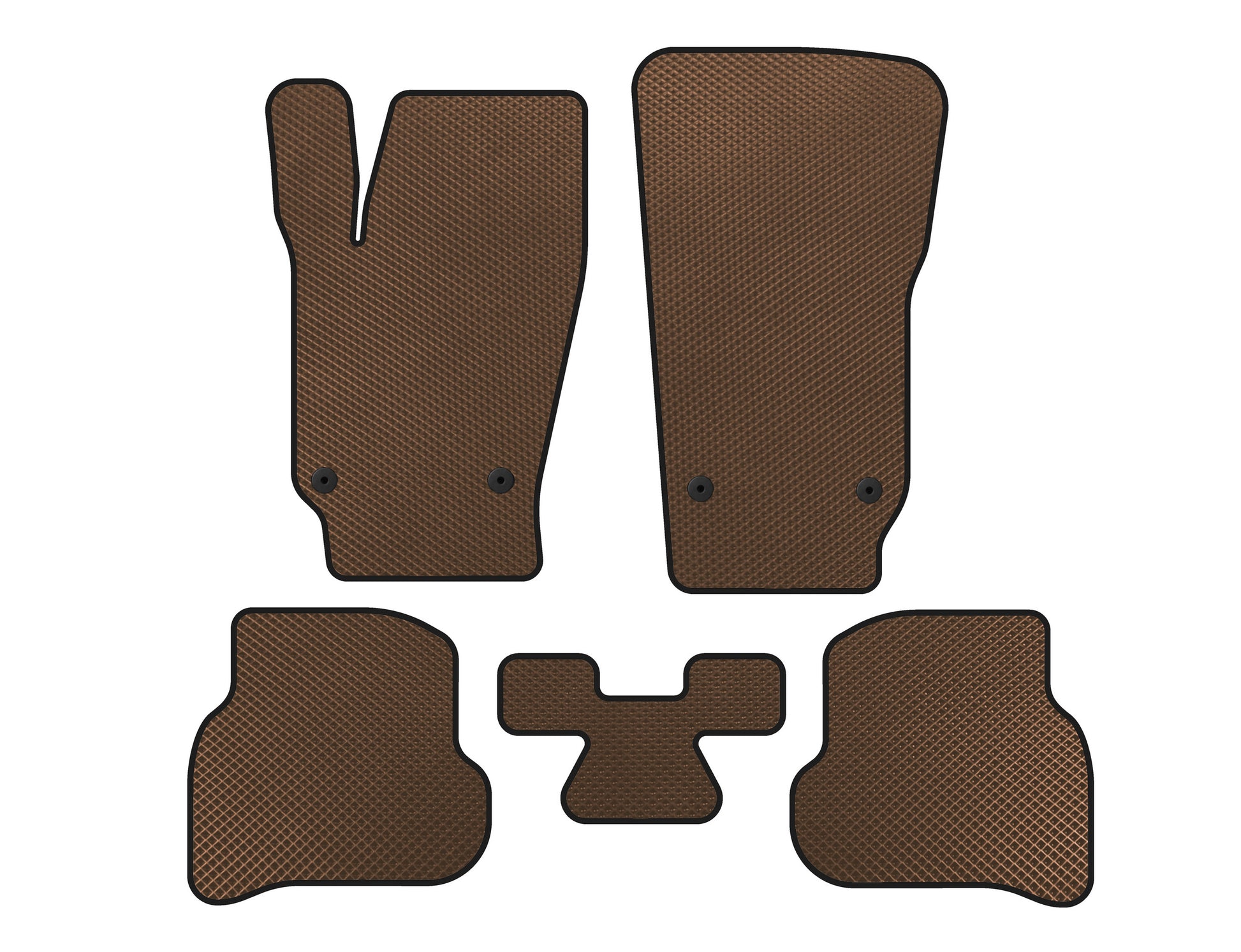 EVA Floor Mats (HB, 3/5-Door, Brown) for Volkswagen Polo 2010-2017 - image 1