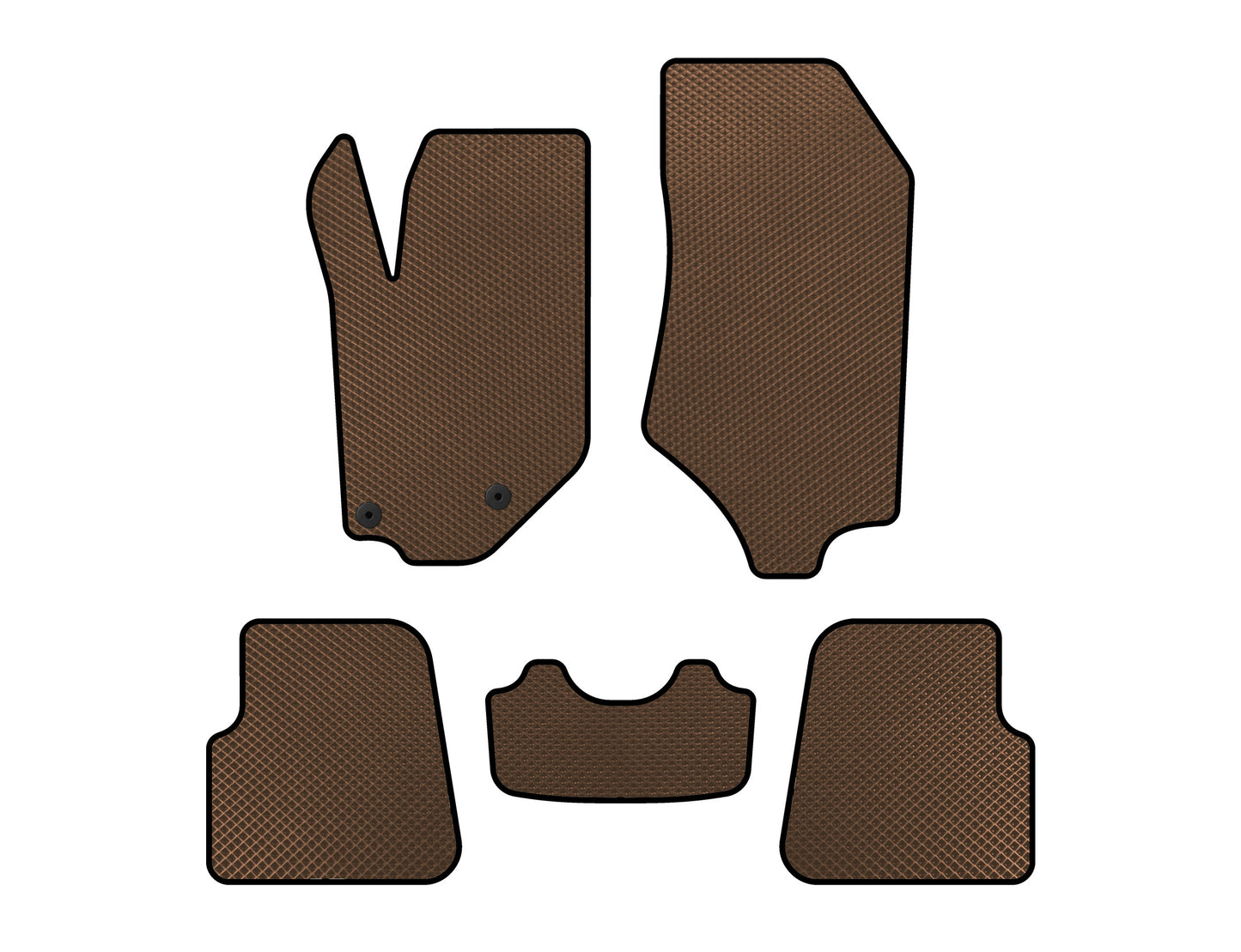 EVA Floor Mats (HB, 5-Door, Brown) for Opel Corsa F 2019- - image 1