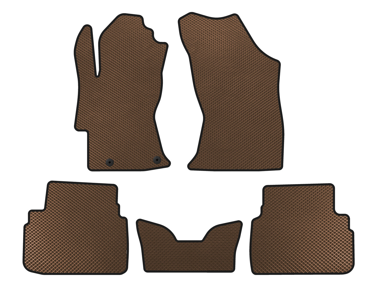 EVA Floor Mats V2 (Brown) for Subaru XV 2017-2023 - image 1