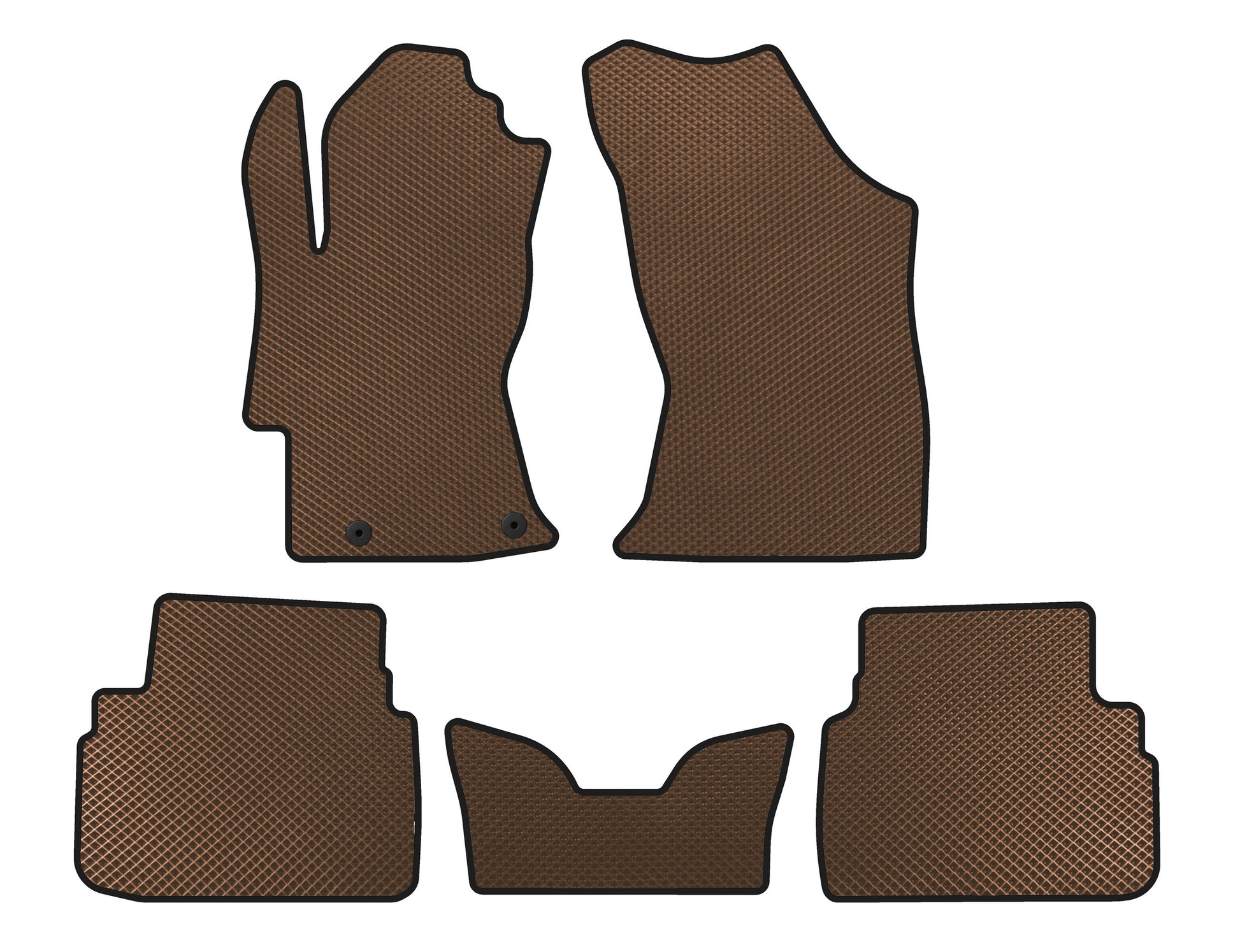 EVA Floor Mats V2 (Brown) for Subaru XV 2017-2023 - image 1