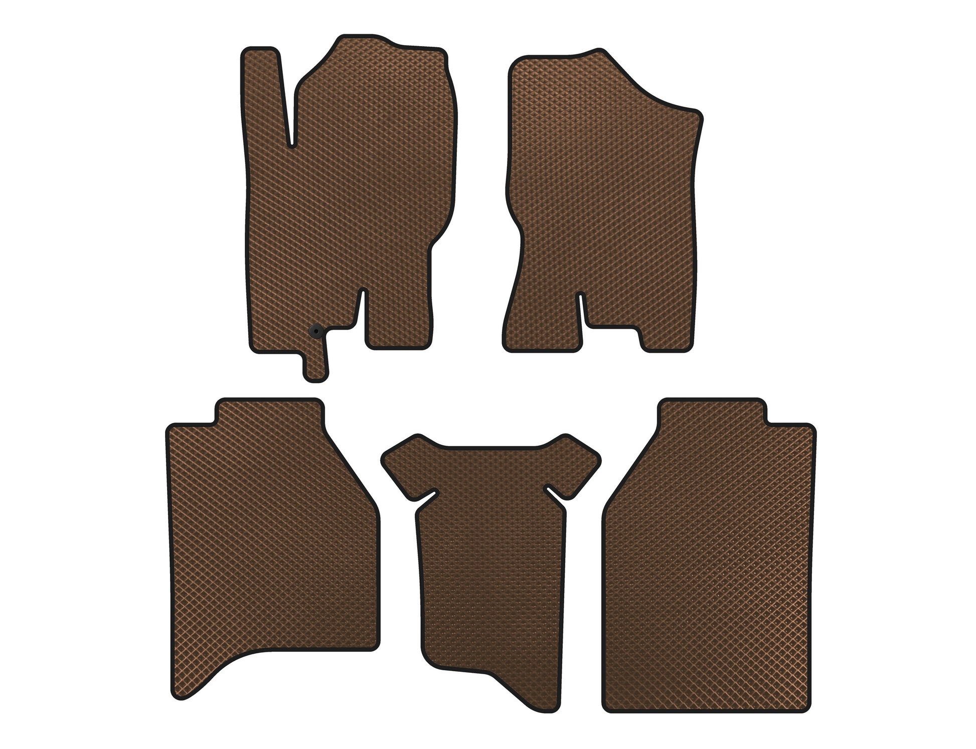 EVA Floor Mats (Brown) for Nissan Navara 2006-2015 - image 1