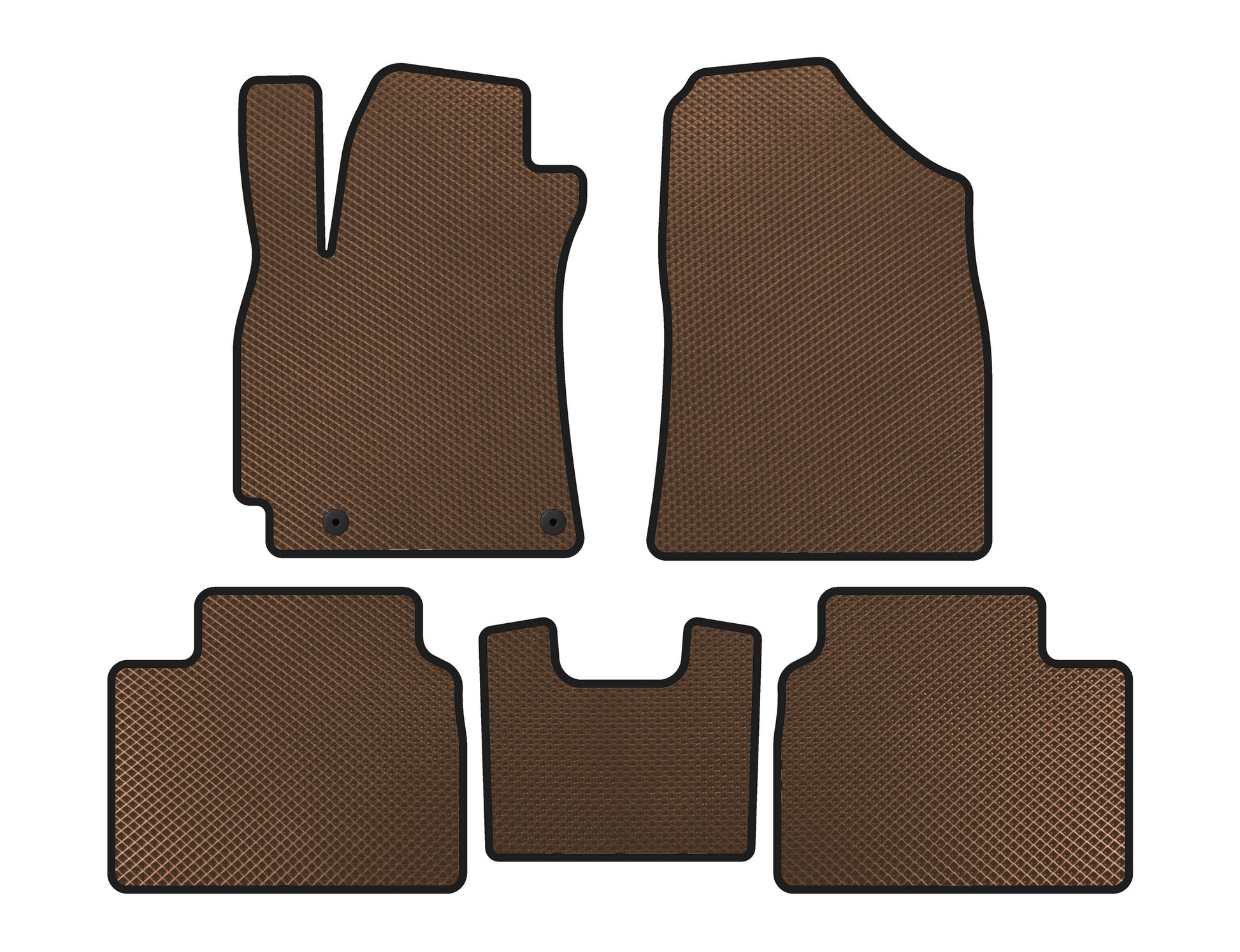 EVA Floor Mats (SD, Brown) for Hyundai Elantra (CN7) 2020- - image 1