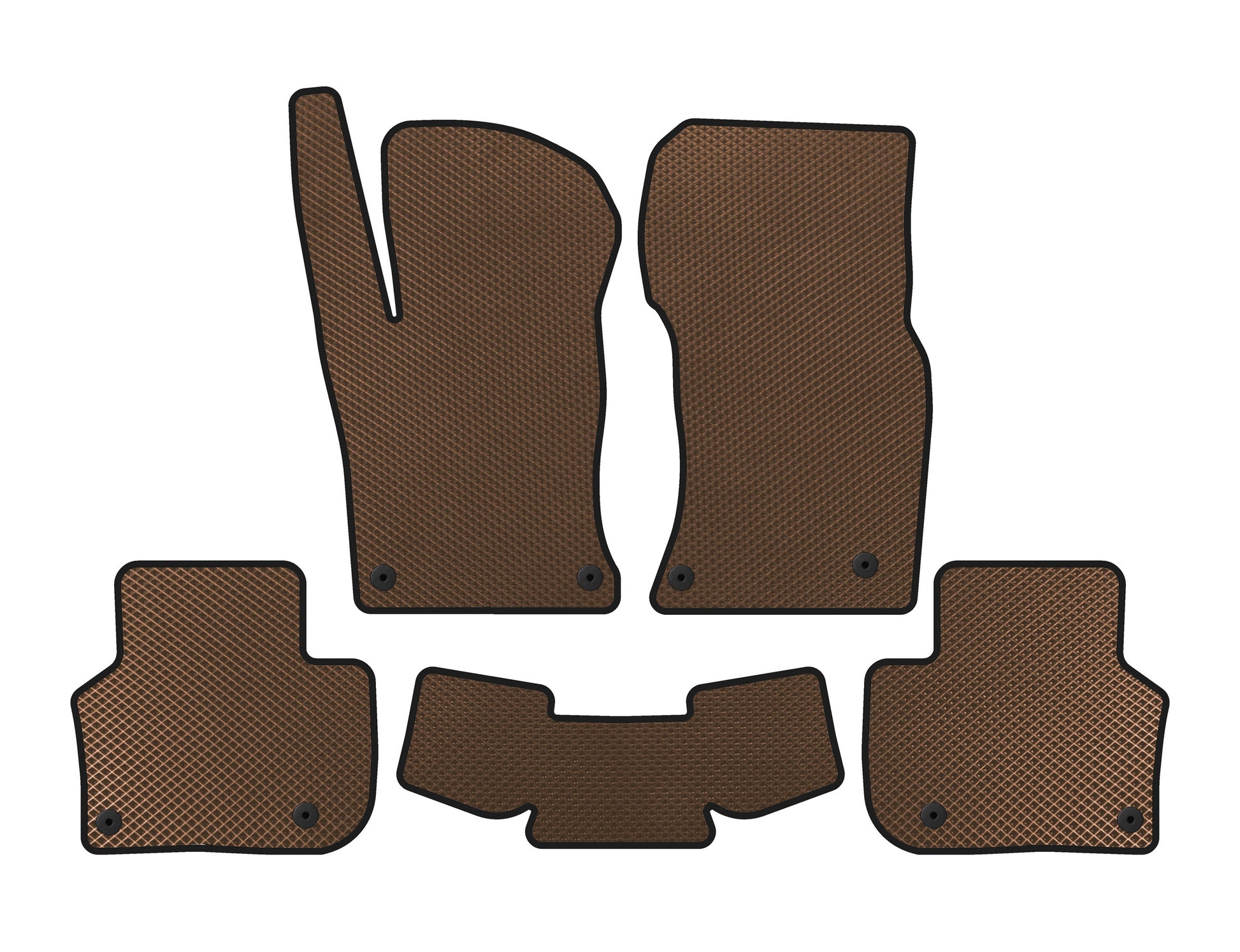 EVA Floor Mats (Brown) for Jaguar XF 2016- - image 1