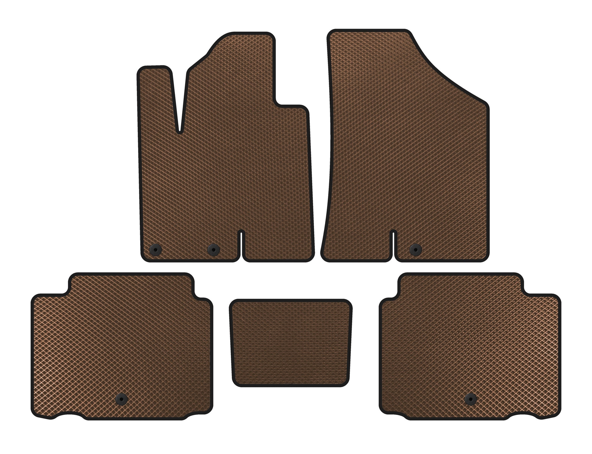 EVA Floor Mats (Brown) for Hyundai IX55 2007-2012 - image 1