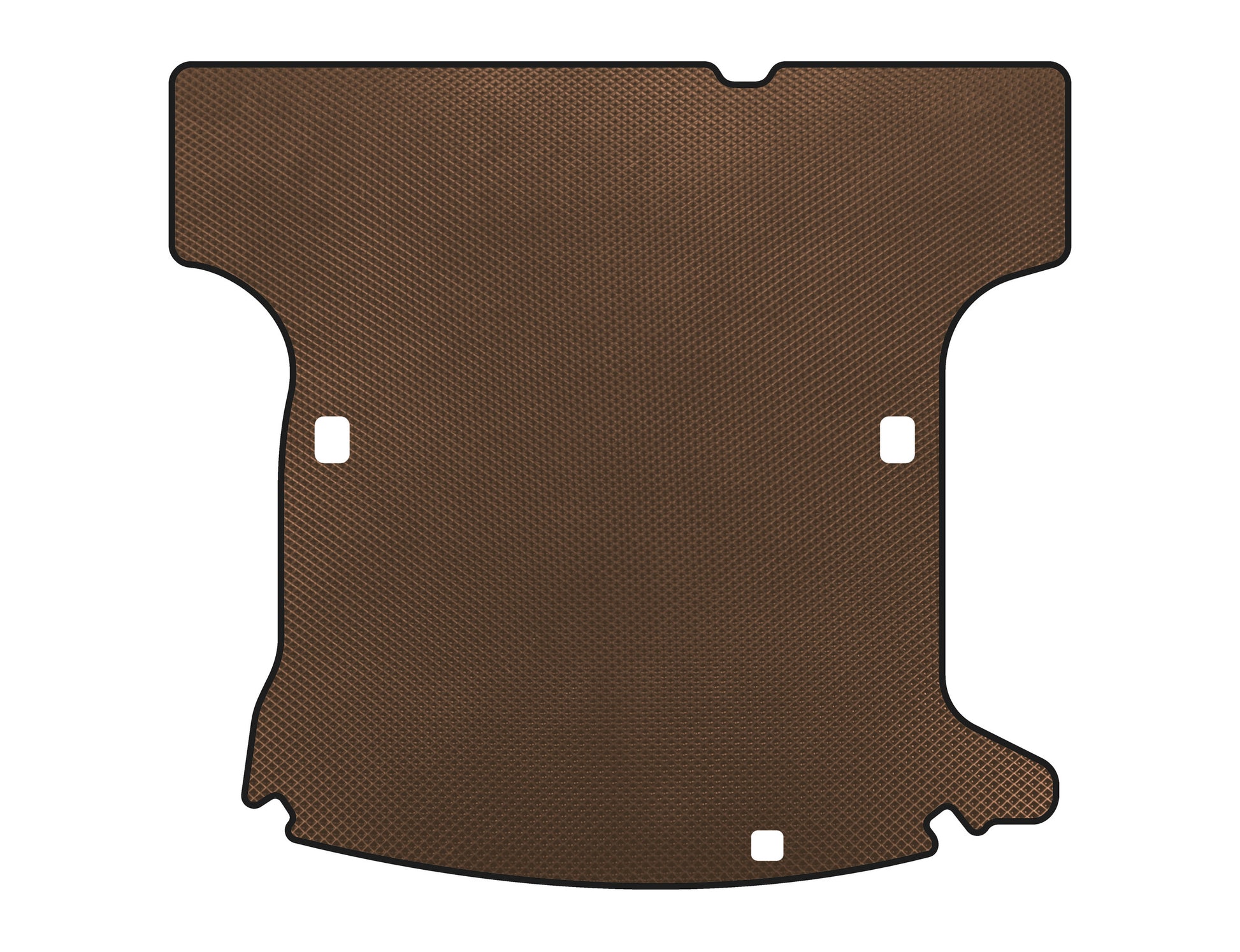 Trunk Mat (2005-2009, SW, 5-Seater, Brown) for Renault Logan I 2005-2008 - image 1