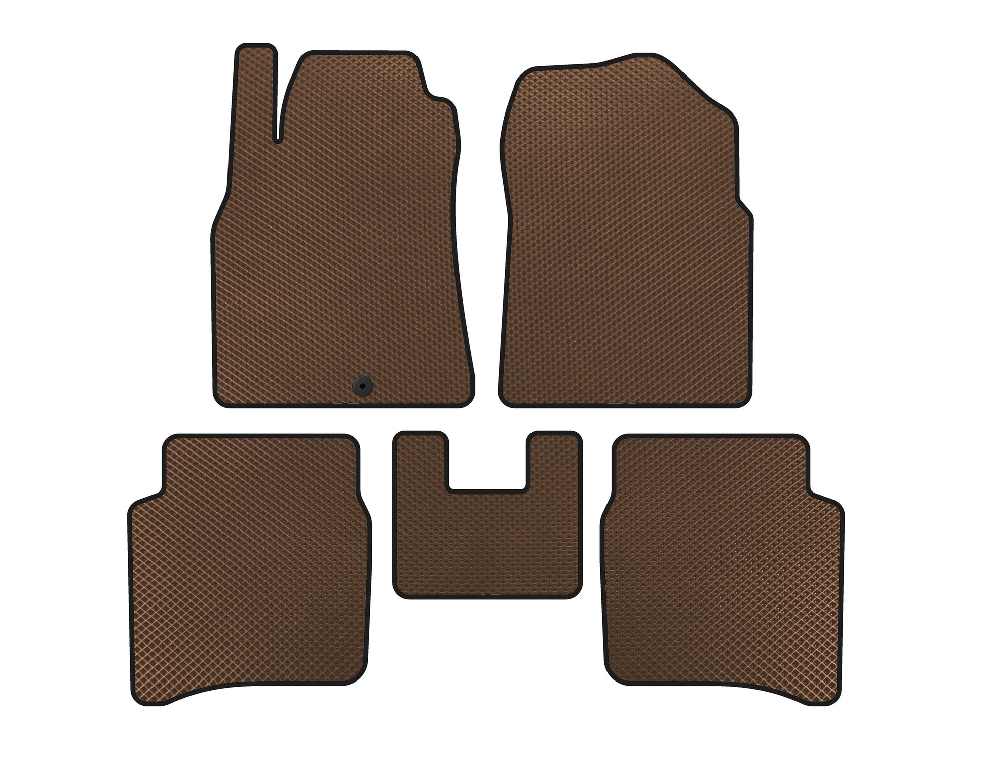 EVA Floor Mats (SD, Brown) for Nissan Primera P12 2002-2007 - image 1