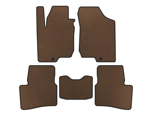 EVA Floor Mats (HB, 3-Door, Brown) for Kia Ceed 2007-2012 - image 1