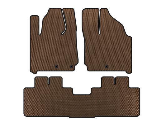 EVA Floor Mats (Brown) for Cadillac SRX 2010-2016 - image 1