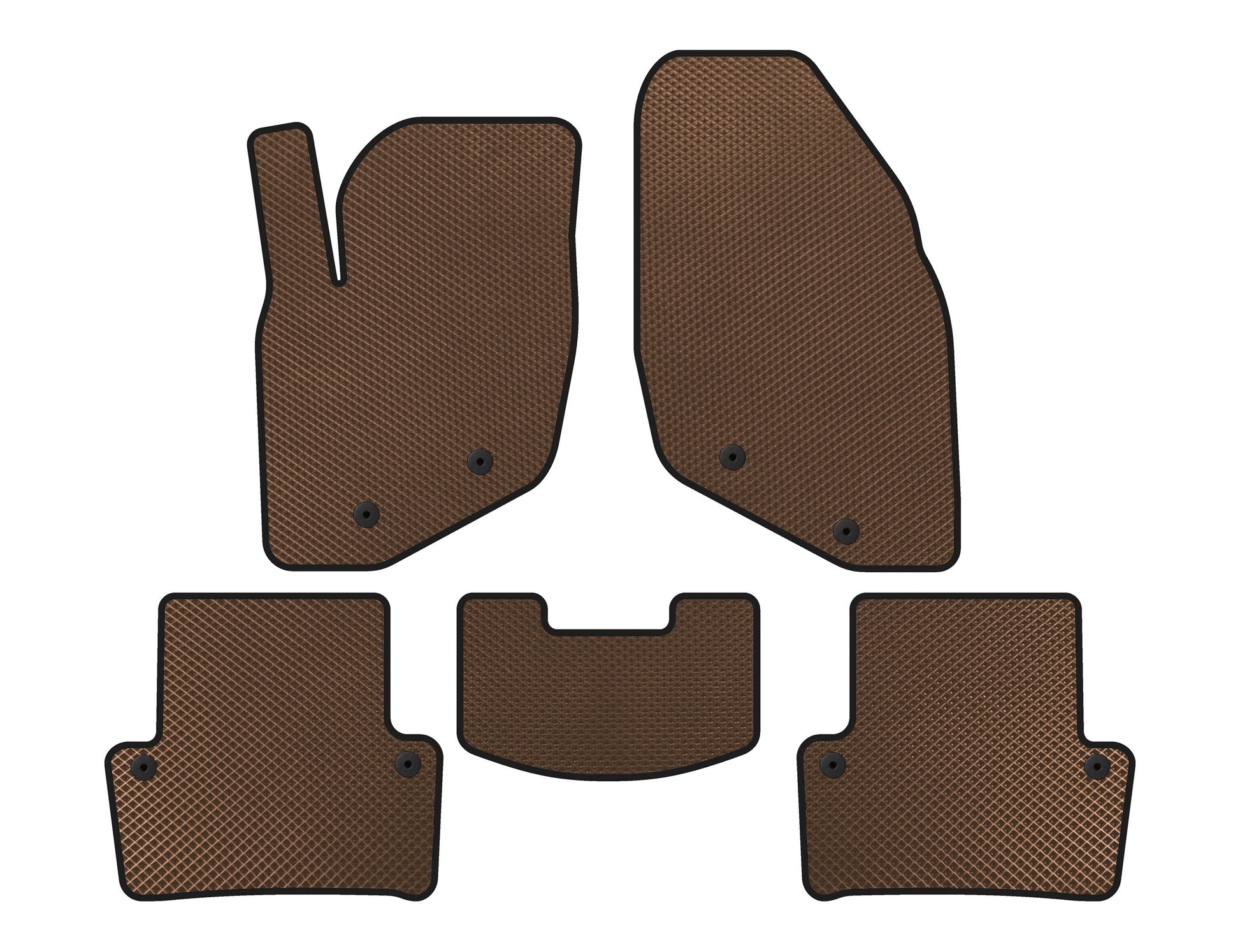 EVA Floor Mats (Brown) for Volvo XC70 2000-2007 - image 1