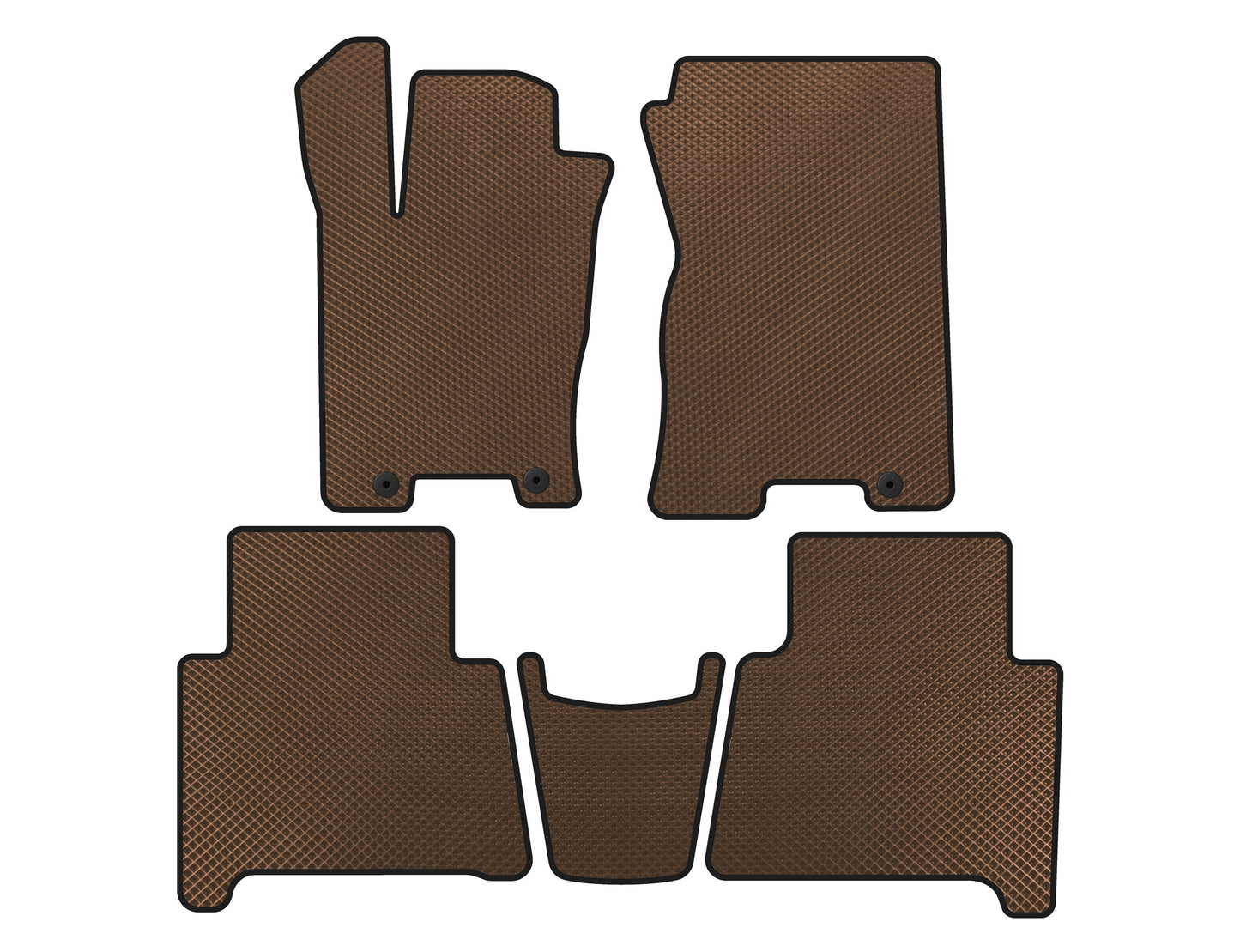 EVA Floor Mats (Brown) for Kia Mohave 2008-2016 - image 1
