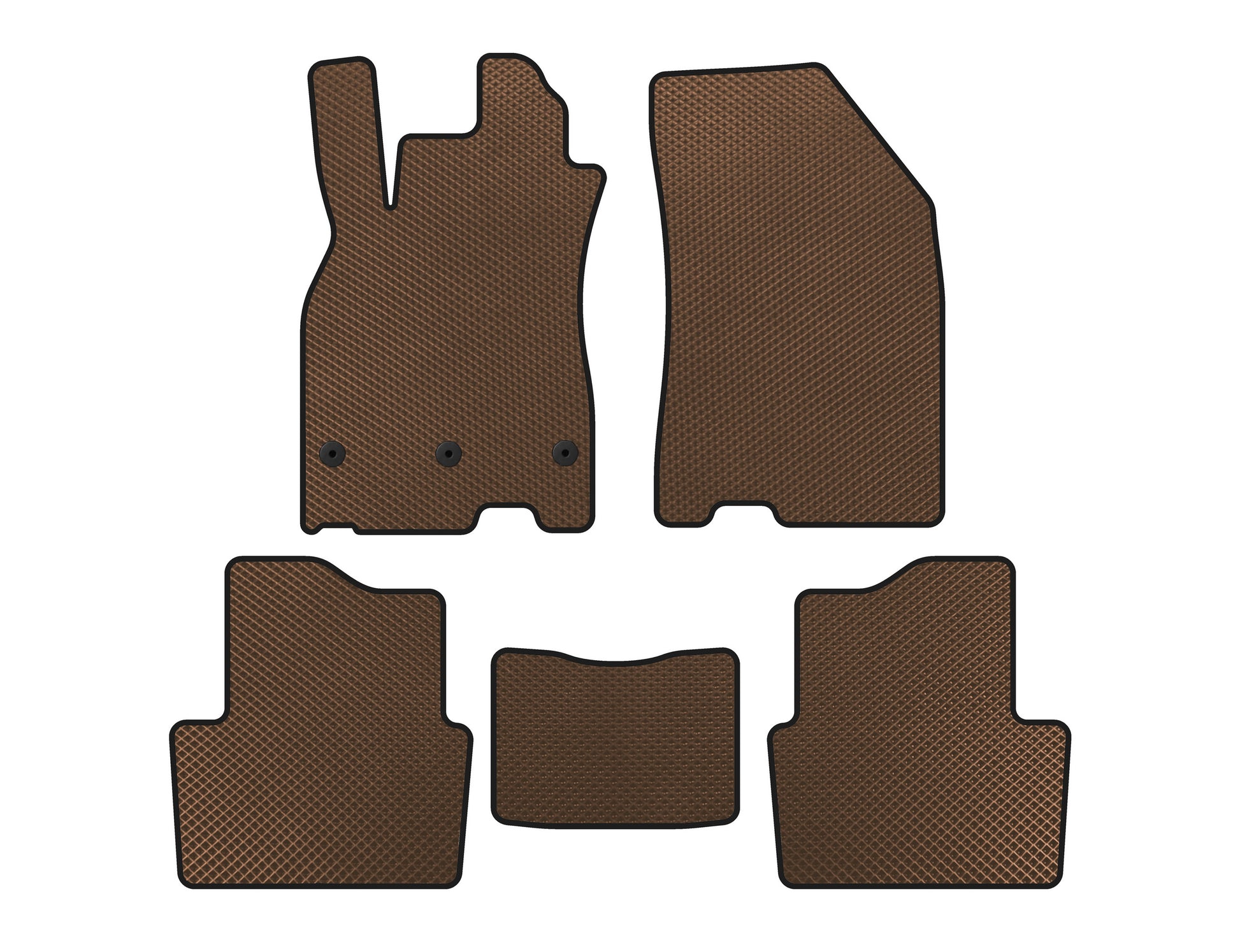 EVA Floor Mats (SD, Brown) for Renault Megane III 2009-2016 - image 1