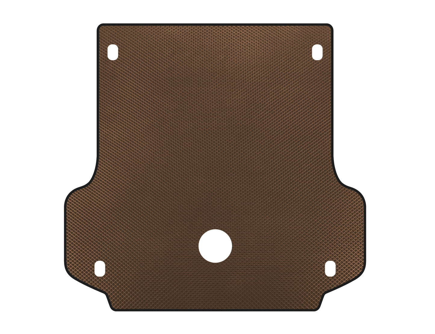 Trunk mat (2008-2013, Brown) for Mitsubishi Pajero Sport 2008-2015 - image 1